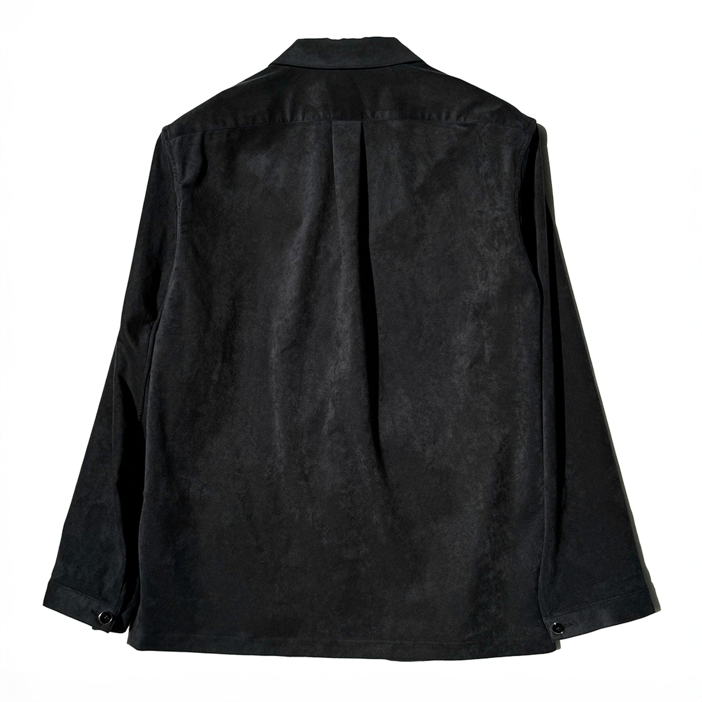 【LEON別注】COLONY CLOTHING / Ultrasuede® シャツジャケット ブラック / CC2402-JK01SL