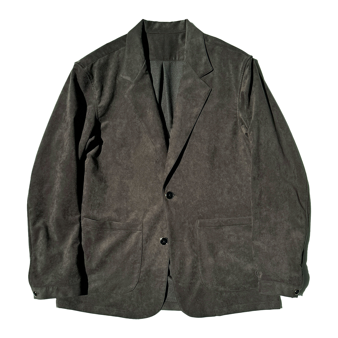 【LEON別注】COLONY CLOTHING / Ultrasuede® シャツジャケット ブラックオリーブ / CC2402-JK01SL