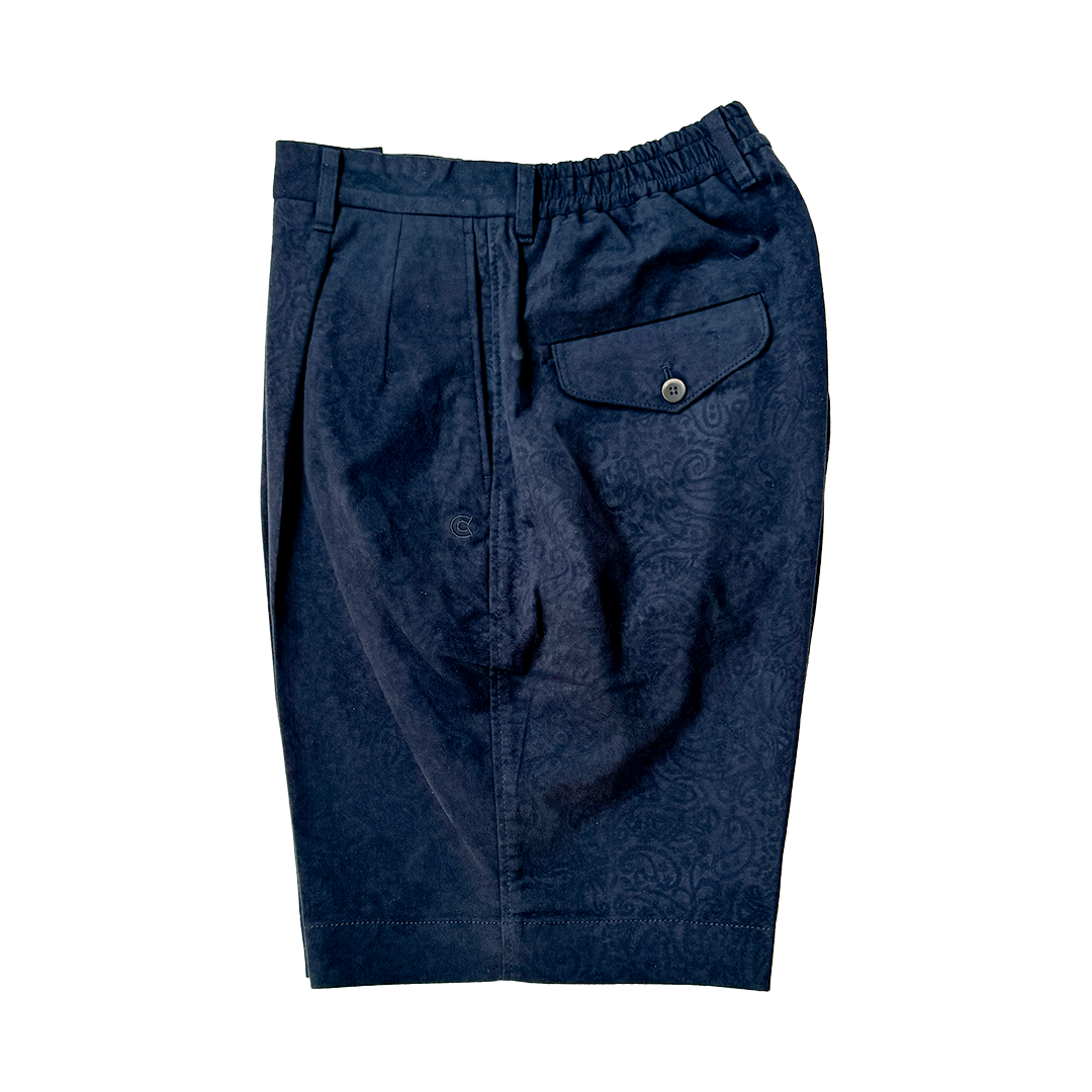 COLONY CLOTHING / Ultrasuede® ペイズリー プリーツショーツ / CC2401-PT05-2
