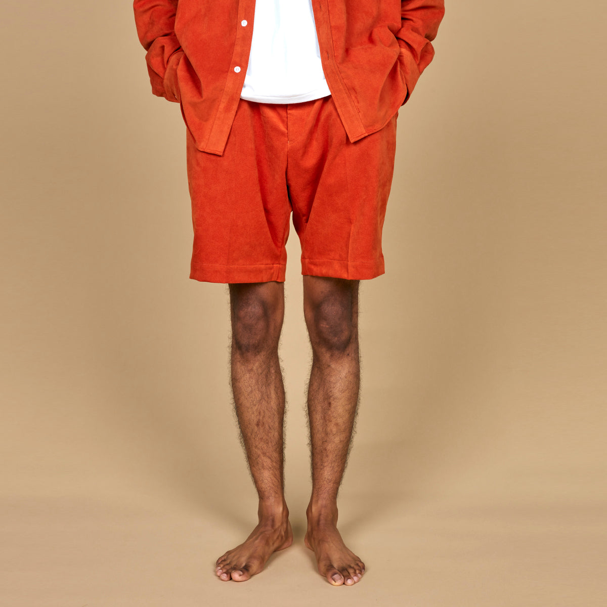 COLONY CLOTHING / Ultrasuede® プリーツショーツ / CC2401-PT05-1
