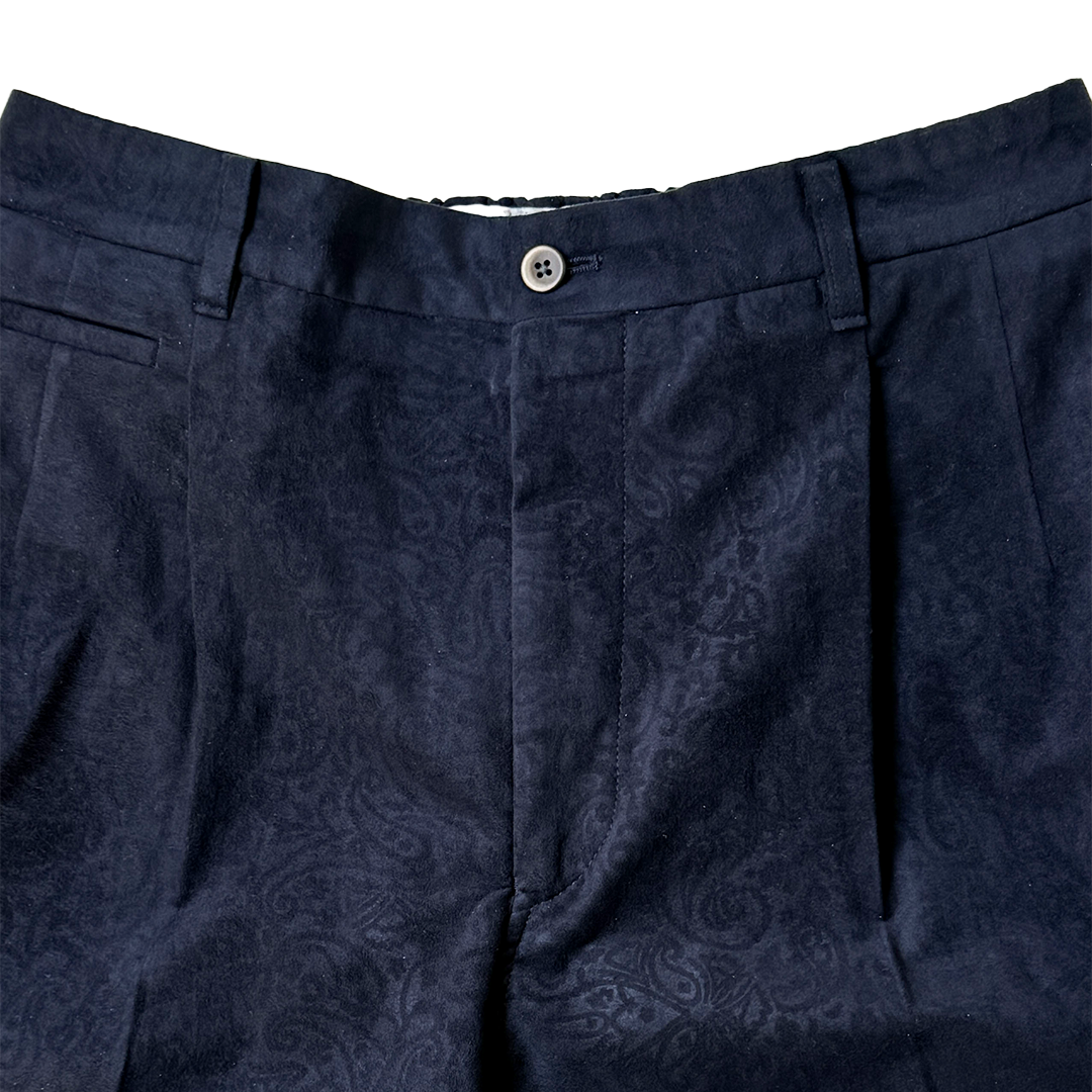 COLONY CLOTHING / Ultrasuede® ペイズリー プリーツショーツ / CC2401-PT05-2