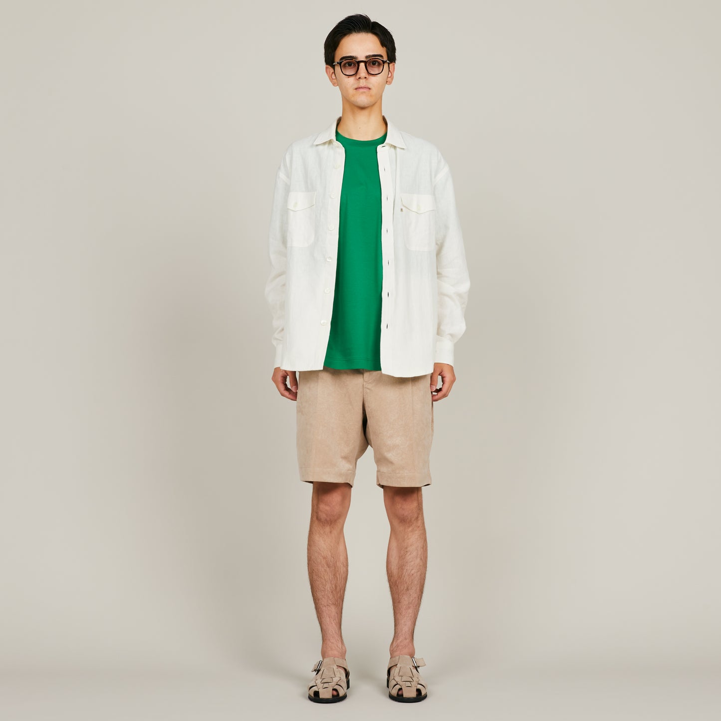 COLONY CLOTHING / Ultrasuede® ペイズリー プリーツショーツ / CC2401-PT05-2