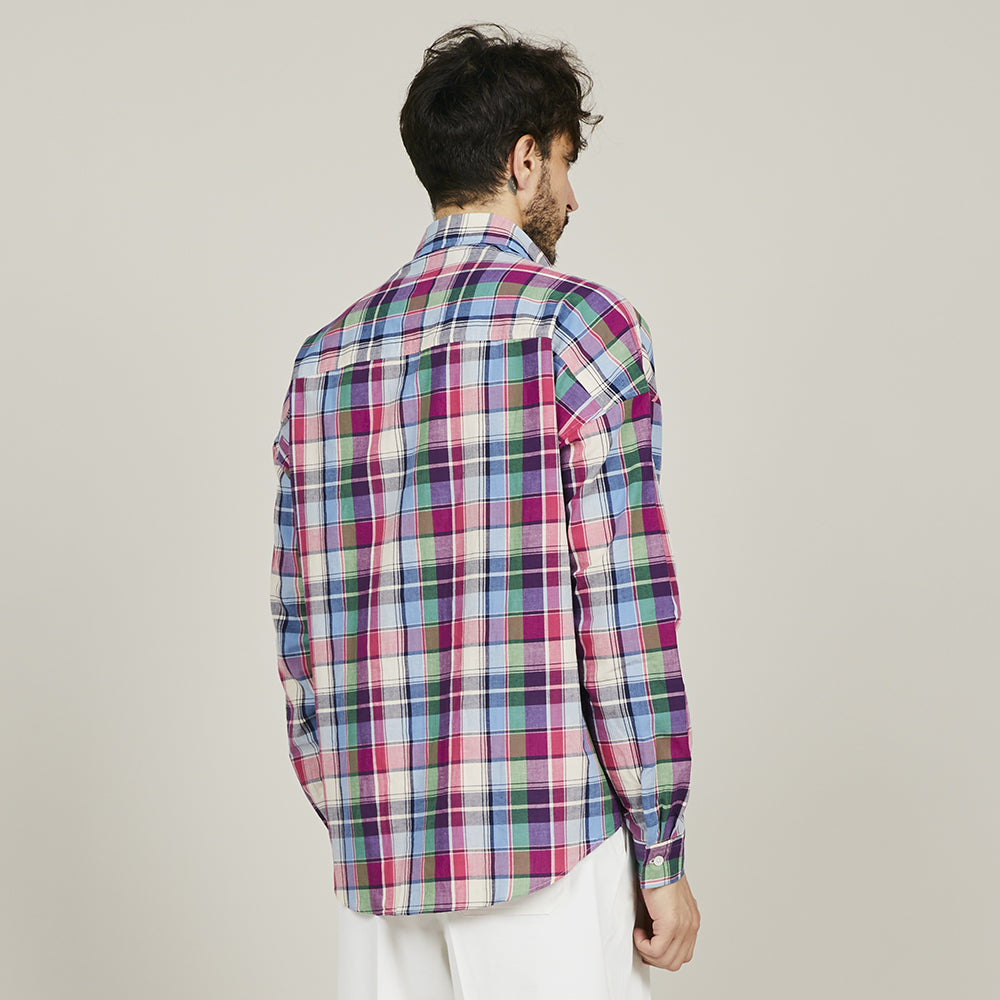COLONY CLOTHING / プールサイドシャツ ピンクチェック / CC2401-SH02-02
