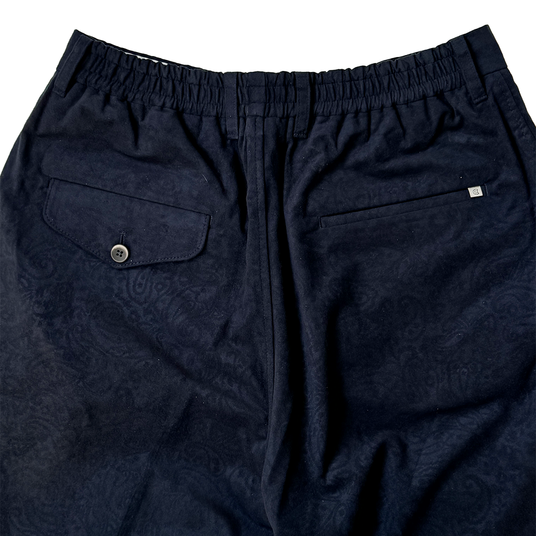COLONY CLOTHING / Ultrasuede® ペイズリー プリーツショーツ / CC2401-PT05-2