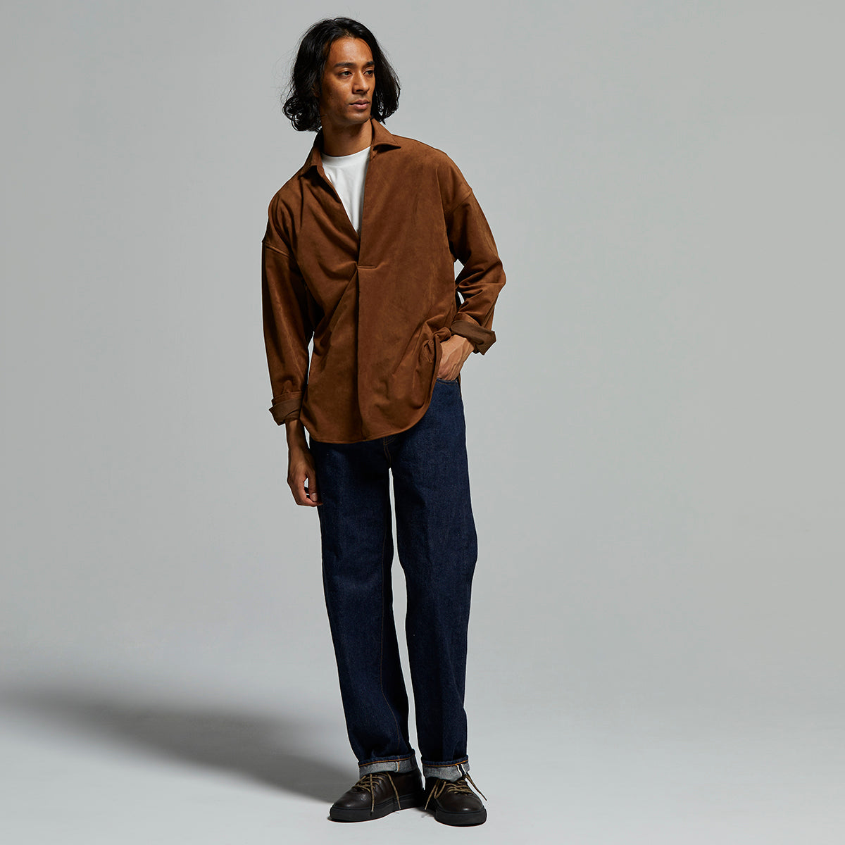 COLONY CLOTHING / Ultrasuede® プールサイドシャツ / CC2402-SH02 ベージュ