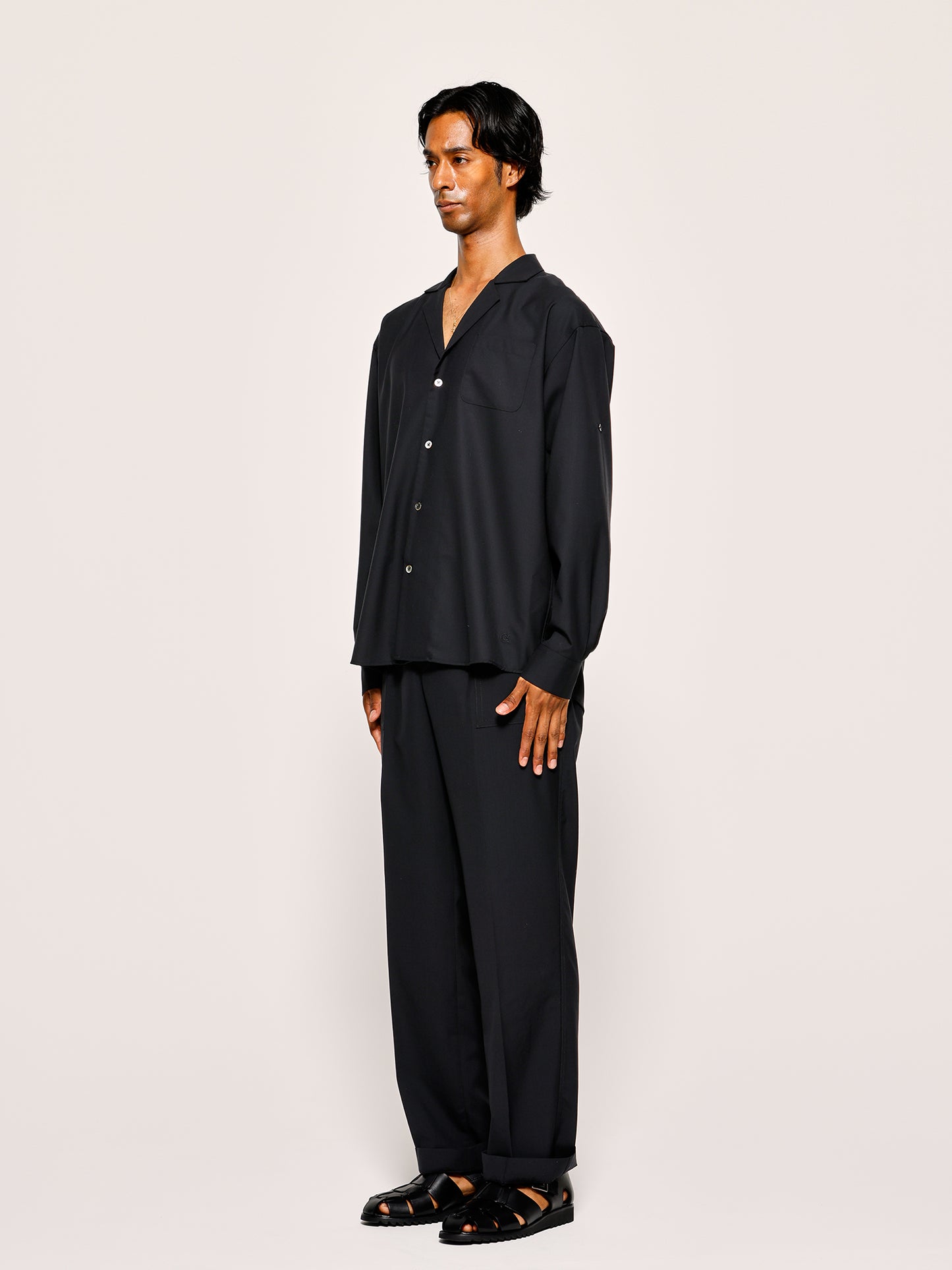 COLONY CLOTHING / オープンカラーシャツBLK / CC2501-SH01-03