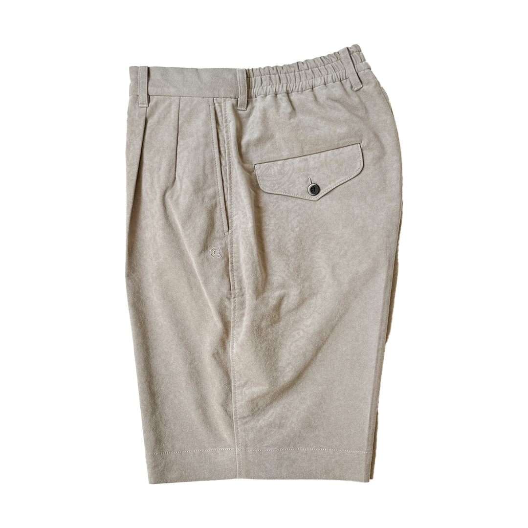 COLONY CLOTHING / Ultrasuede® ペイズリー プリーツショーツ / CC2401-PT05-2