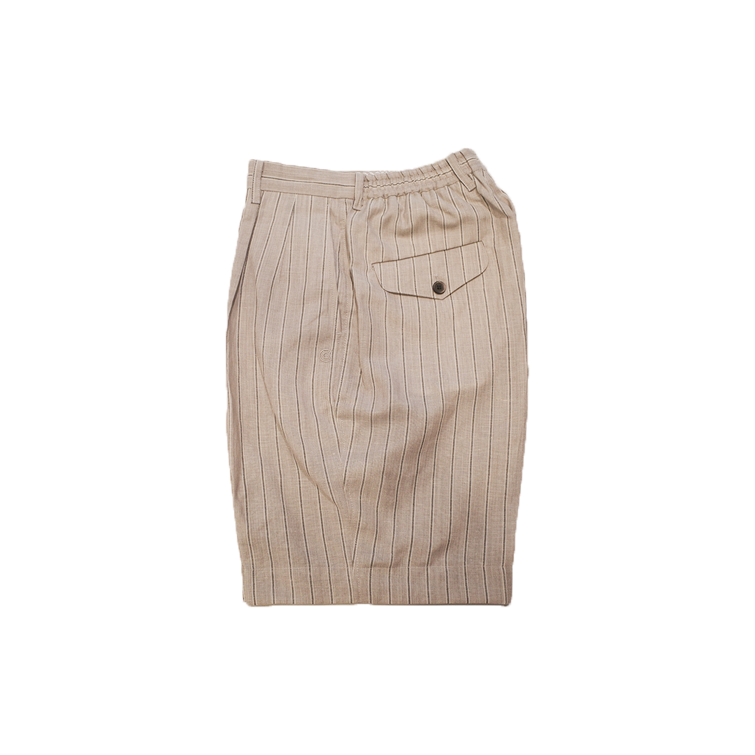COLONY CLOTHING x VBC / ウールリネン プリーツショーツ BEIGE / CC2024-PT05-VBC02