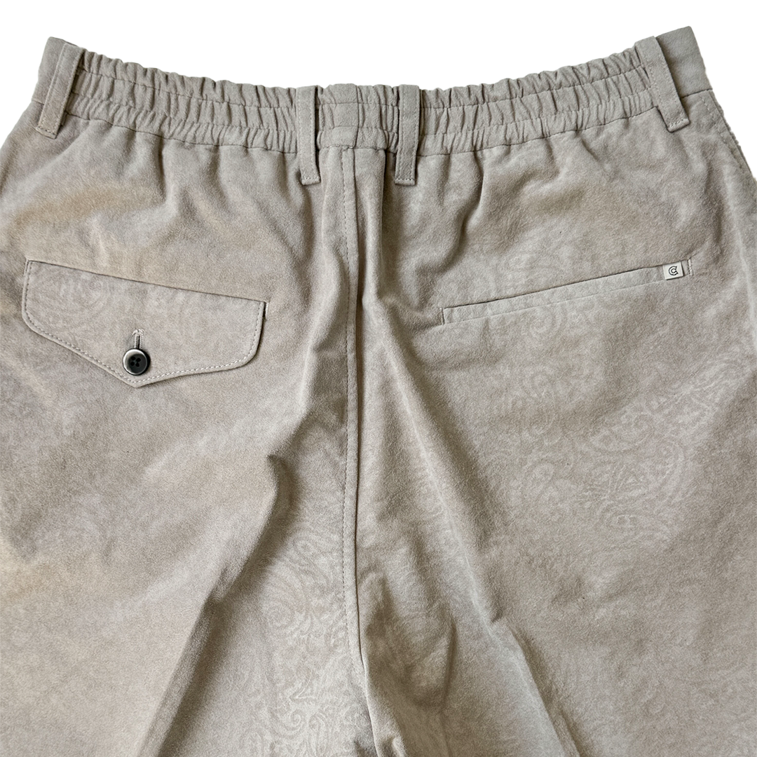 COLONY CLOTHING / Ultrasuede® ペイズリー プリーツショーツ / CC2401-PT05-2