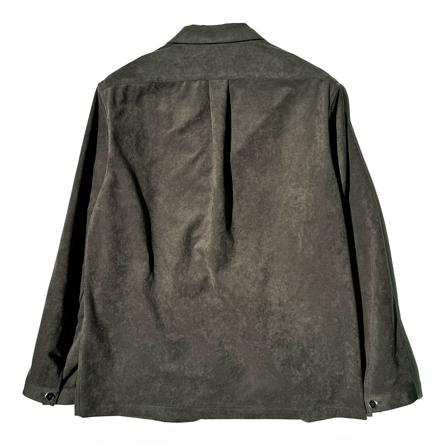【LEON別注】COLONY CLOTHING / Ultrasuede® シャツジャケット ブラックオリーブ / CC2402-JK01SL