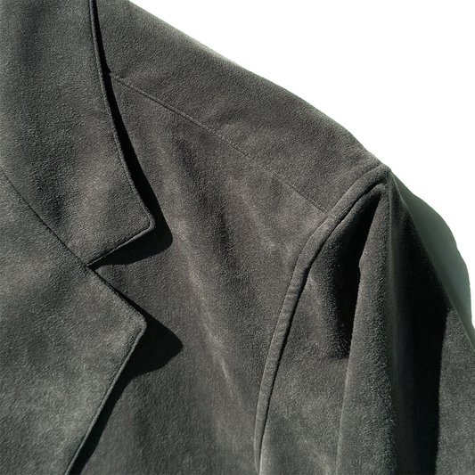 【LEON別注】COLONY CLOTHING / Ultrasuede® シャツジャケット ブラックオリーブ / CC2402-JK01SL