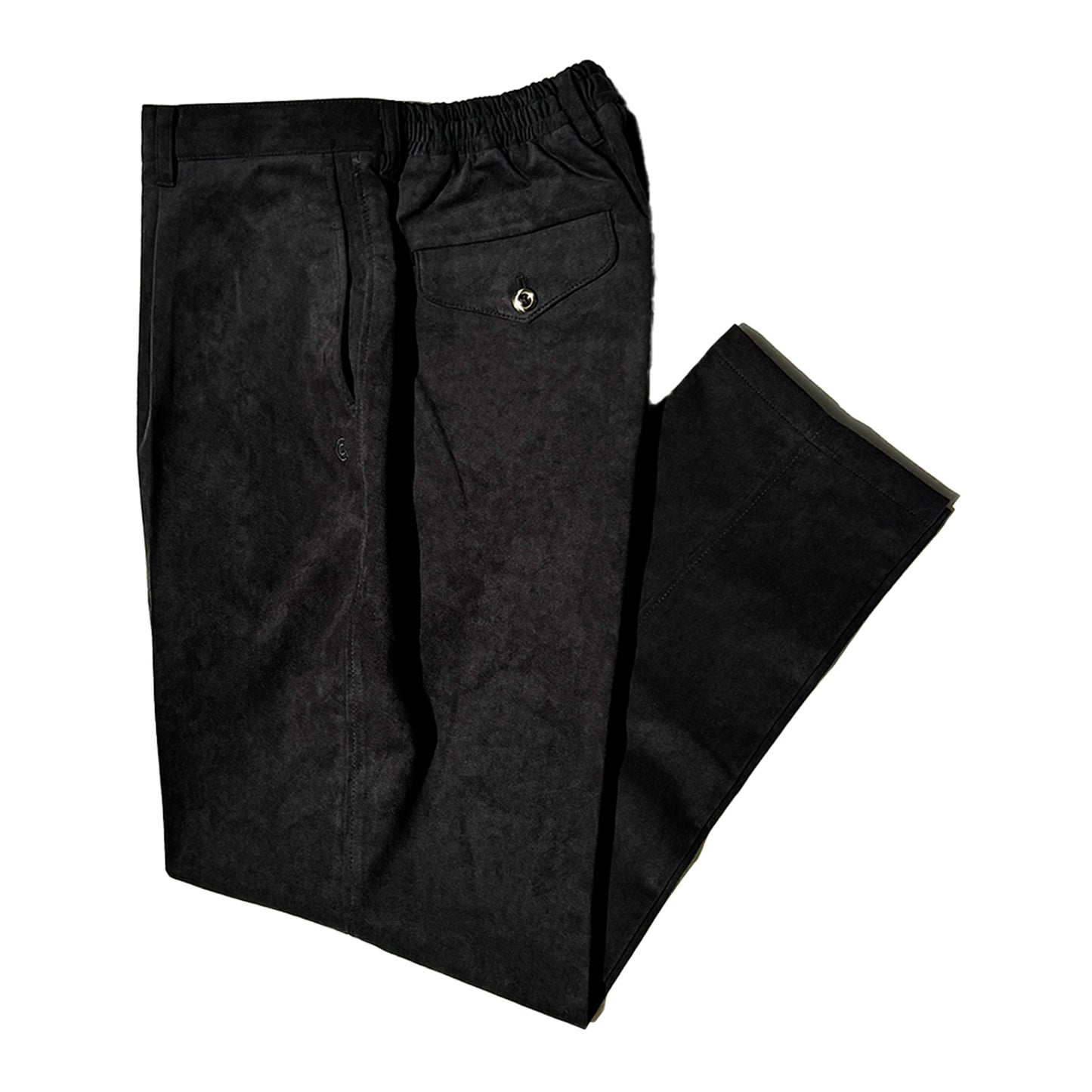 【LEON別注】COLONY CLOTHING / Ultrasuede® ワンプリーツトラウザーズ ブラック / CC2402-PT01L
