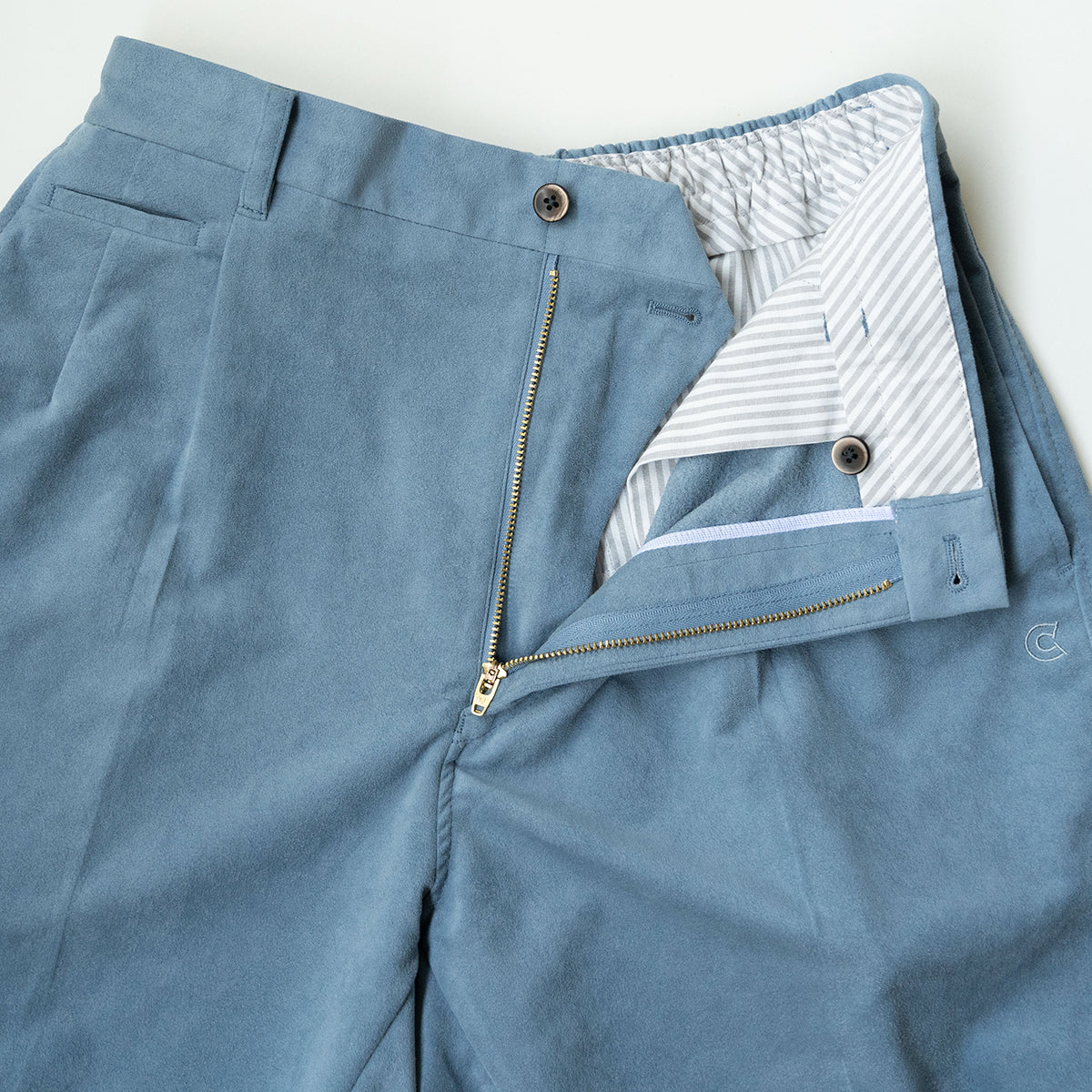 COLONY CLOTHING / Ultrasuede® プリーツショーツ / CC2401-PT05-1