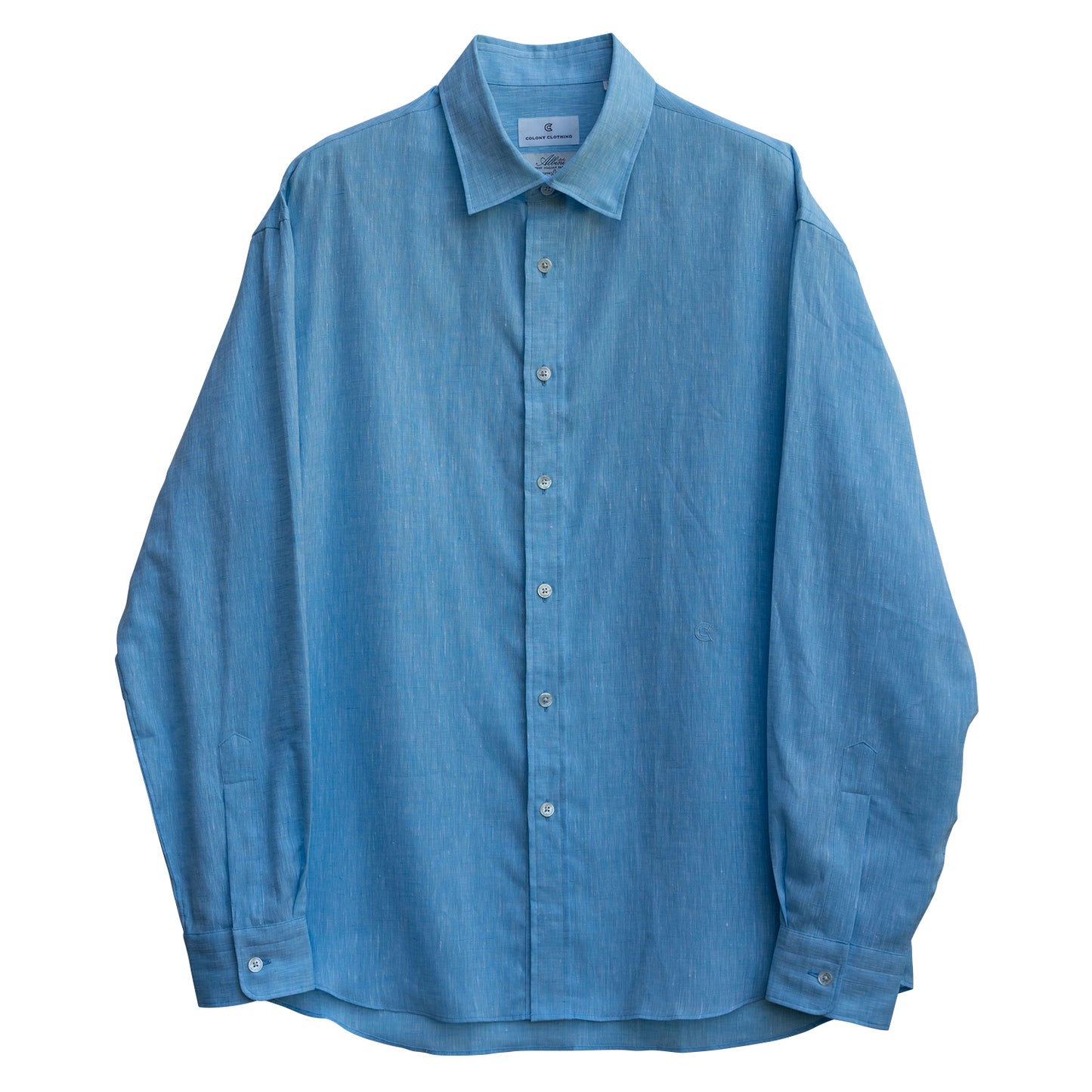 COLONY CLOTHING / ALBINI リネン ラウンジシャツ SAX BLUE / CCSE-SH02