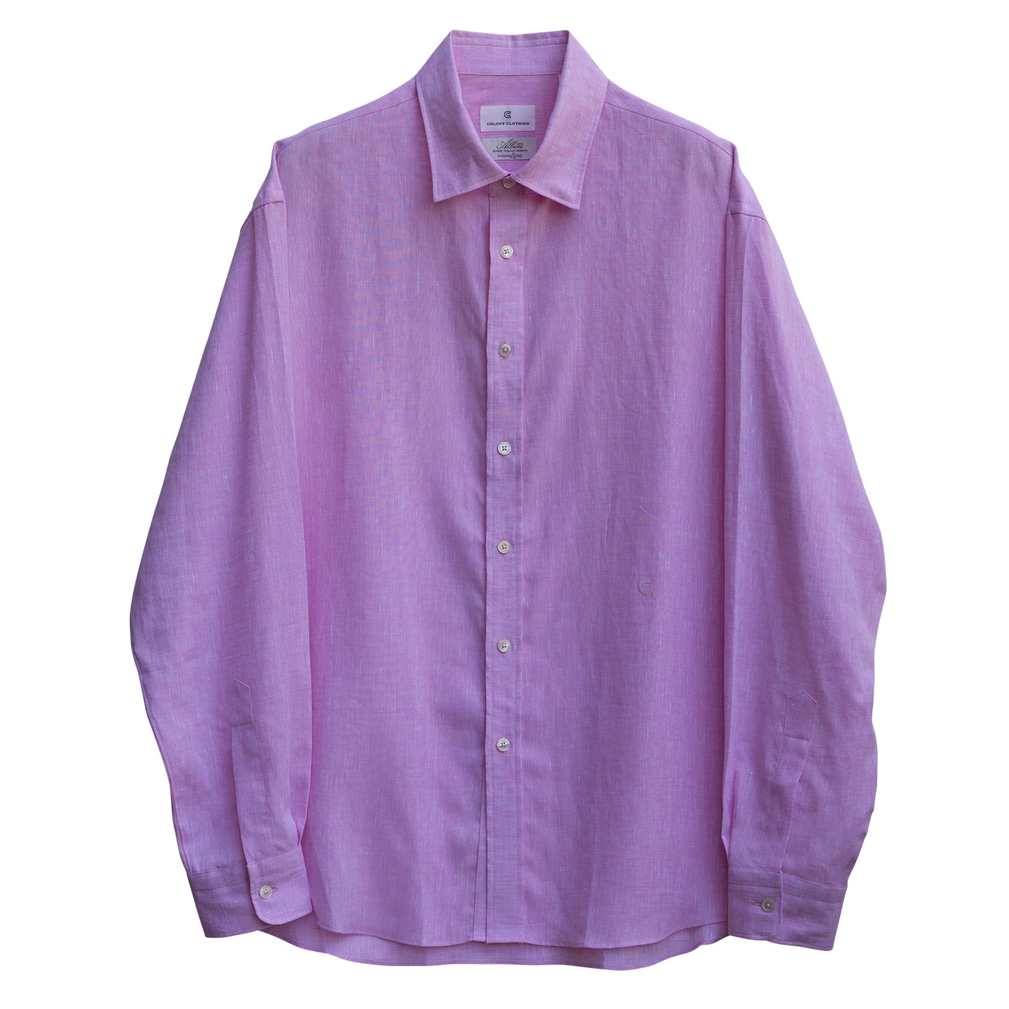 COLONY CLOTHING / ALBINI リネン ラウンジシャツ PINK / CCSE-SH02