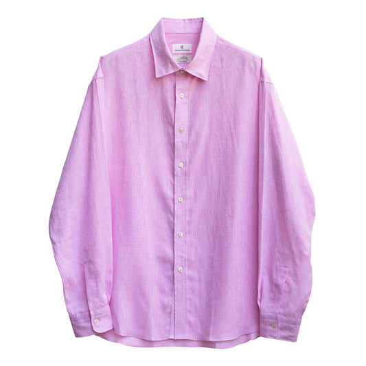 COLONY CLOTHING / ALBINI リネン ラウンジシャツ PINK / CCSE-SH02