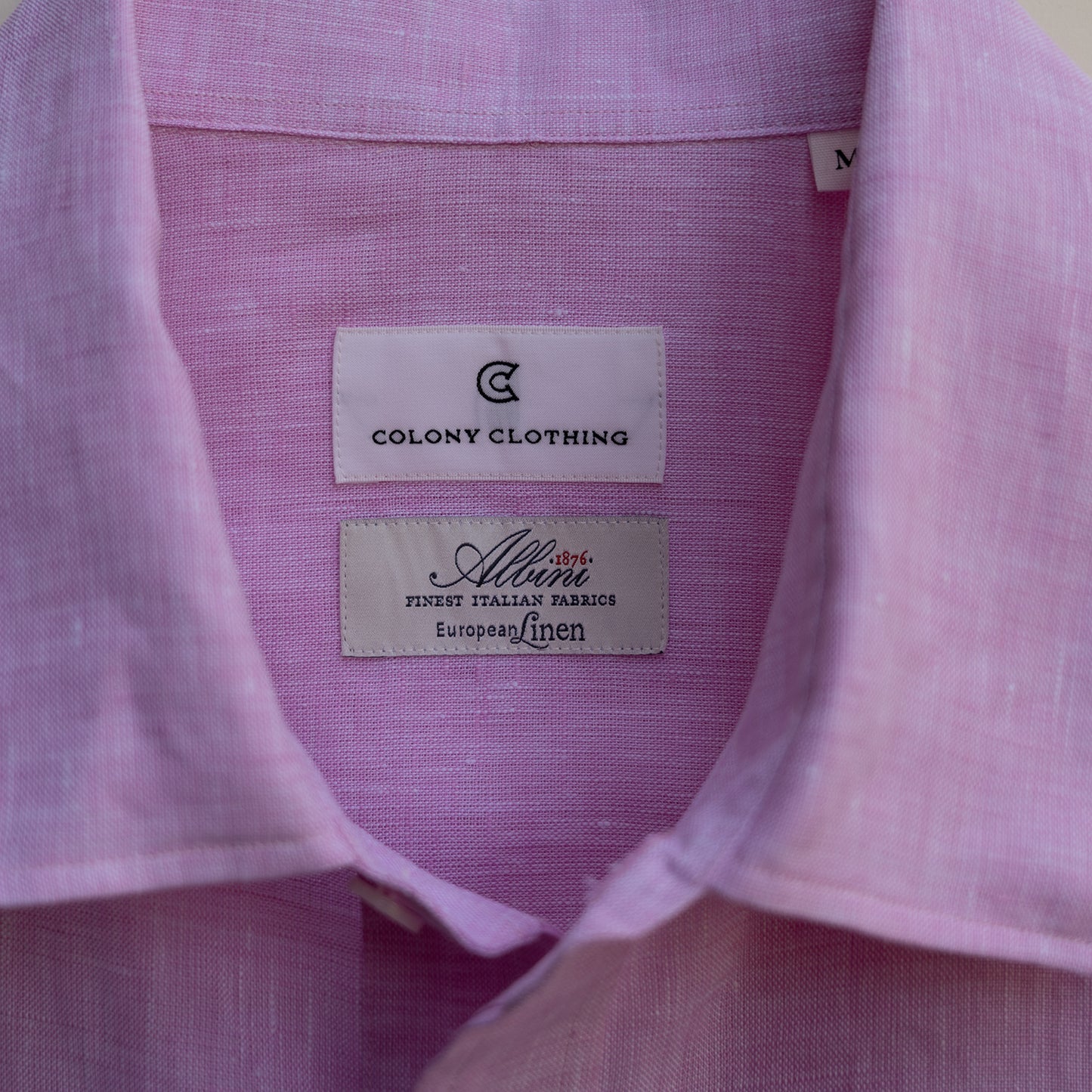 COLONY CLOTHING / ALBINI リネン ラウンジシャツ PINK / CCSE-SH02