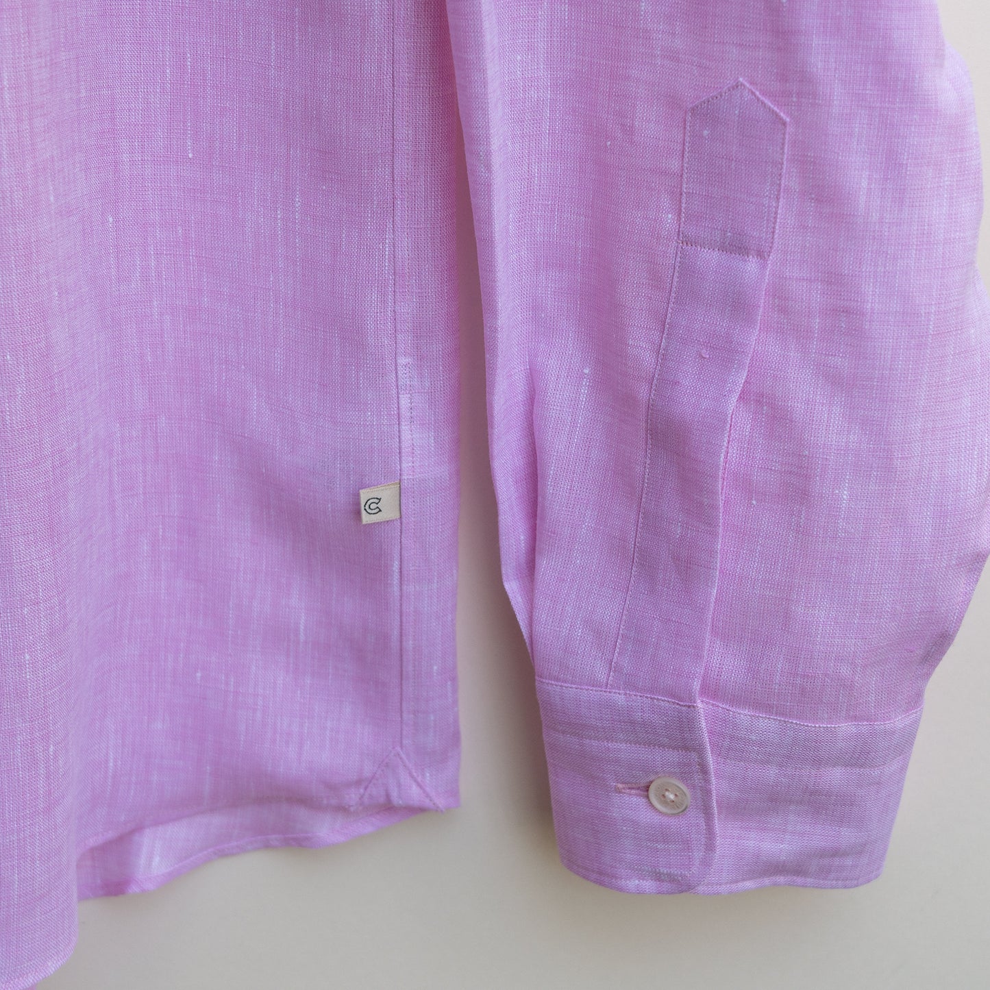 COLONY CLOTHING / ALBINI リネン ラウンジシャツ PINK / CCSE-SH02