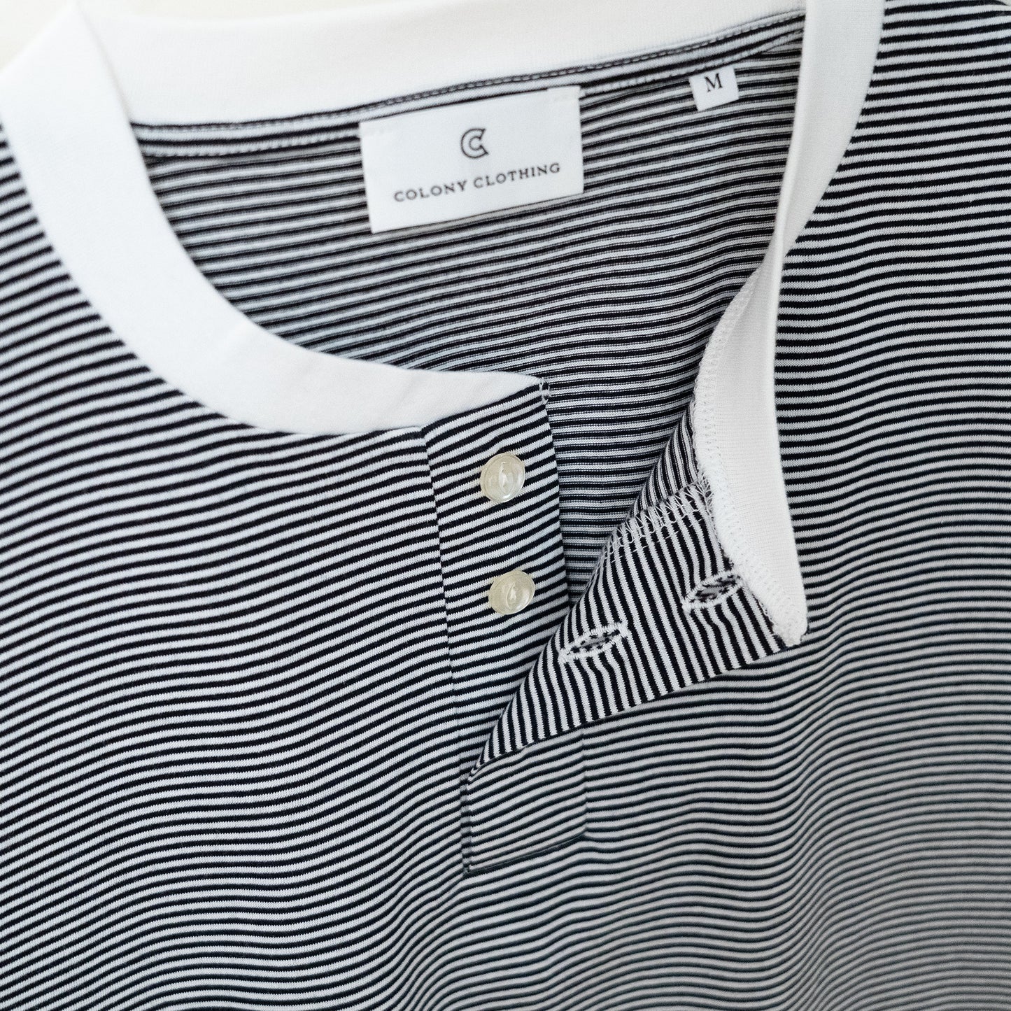 COLONY CLOTHING / ボーダーヘンリー TEE / CC2501-T01-02