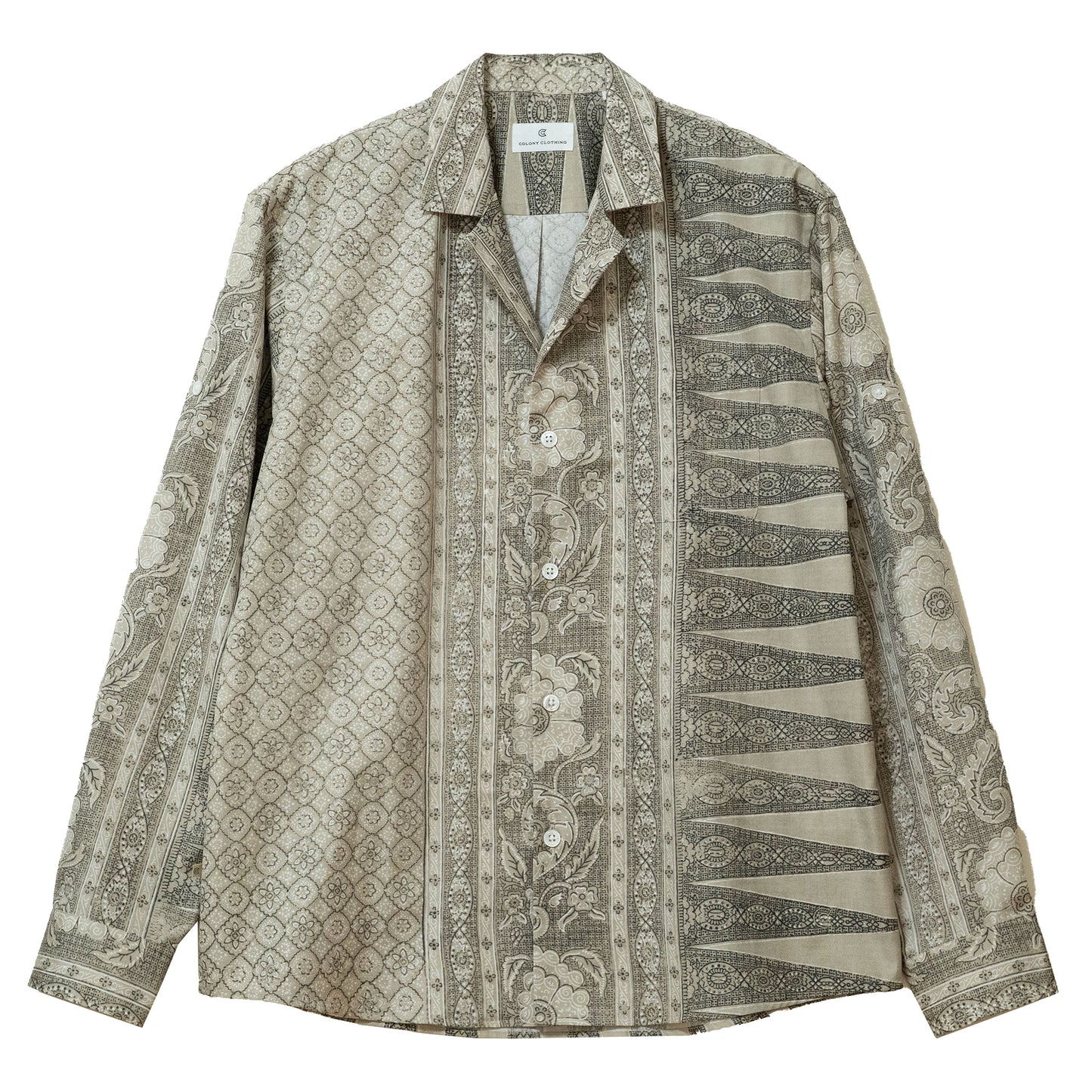 COLONY CLOTHING × Peter Lee / オープンカラーシャツ バティック/ CC2501-SH01-01