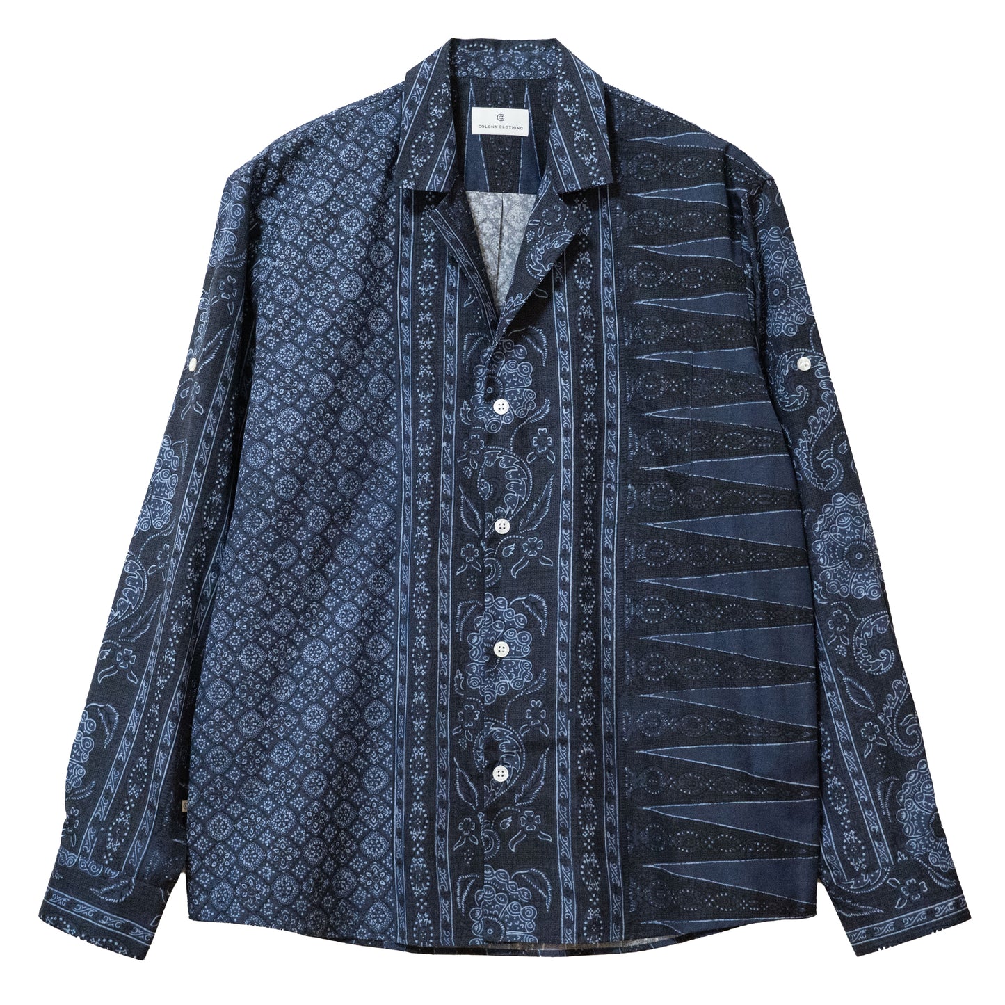 COLONY CLOTHING × Peter Lee / オープンカラーシャツ バティック/ CC2501-SH01-01