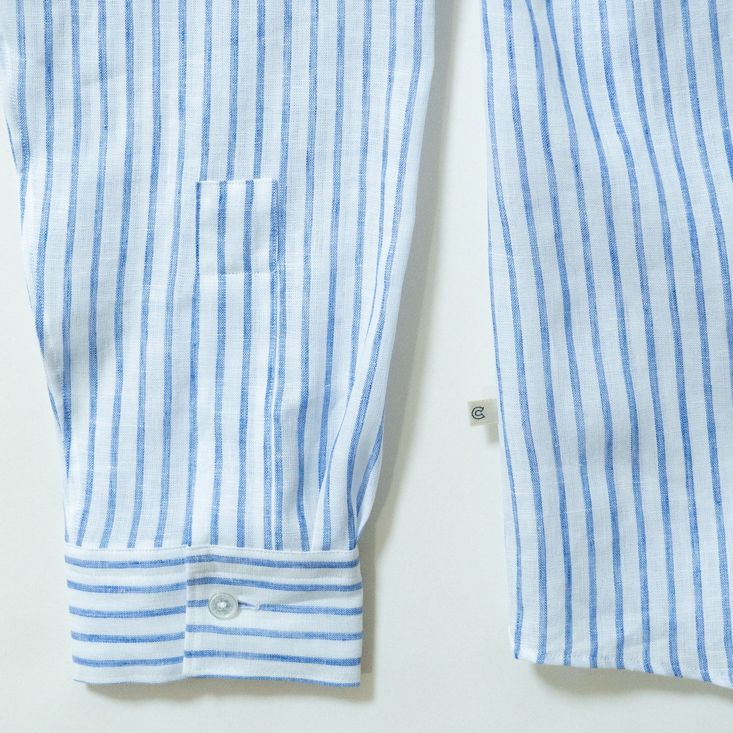 COLONY CLOTHING / ALBINI リネン プールサイドシャツ new / CC2501-SH02-01 Stripe