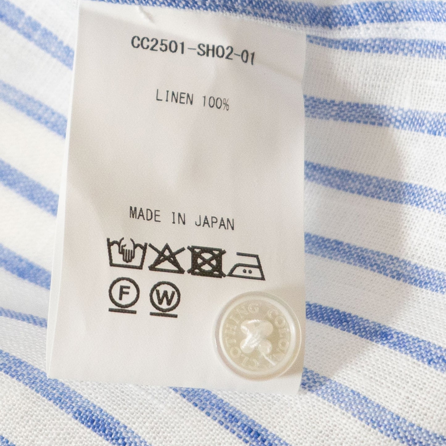 COLONY CLOTHING / ALBINI リネン プールサイドシャツ new / CC2501-SH02-01 Stripe