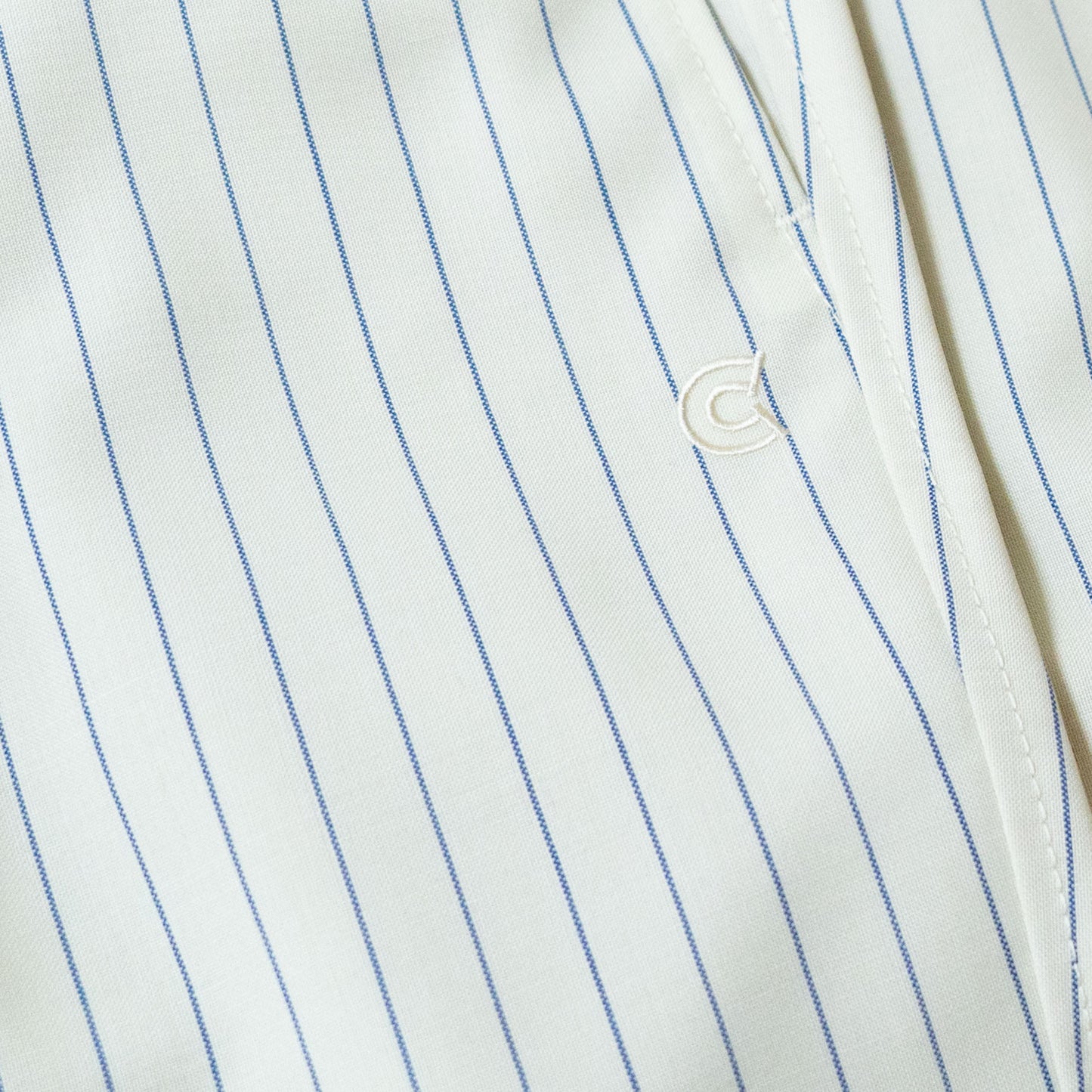 COLONY CLOTHING / ワンプリーツイージートラウザーズ ホワイトストライプ / CC2501-PT02-03