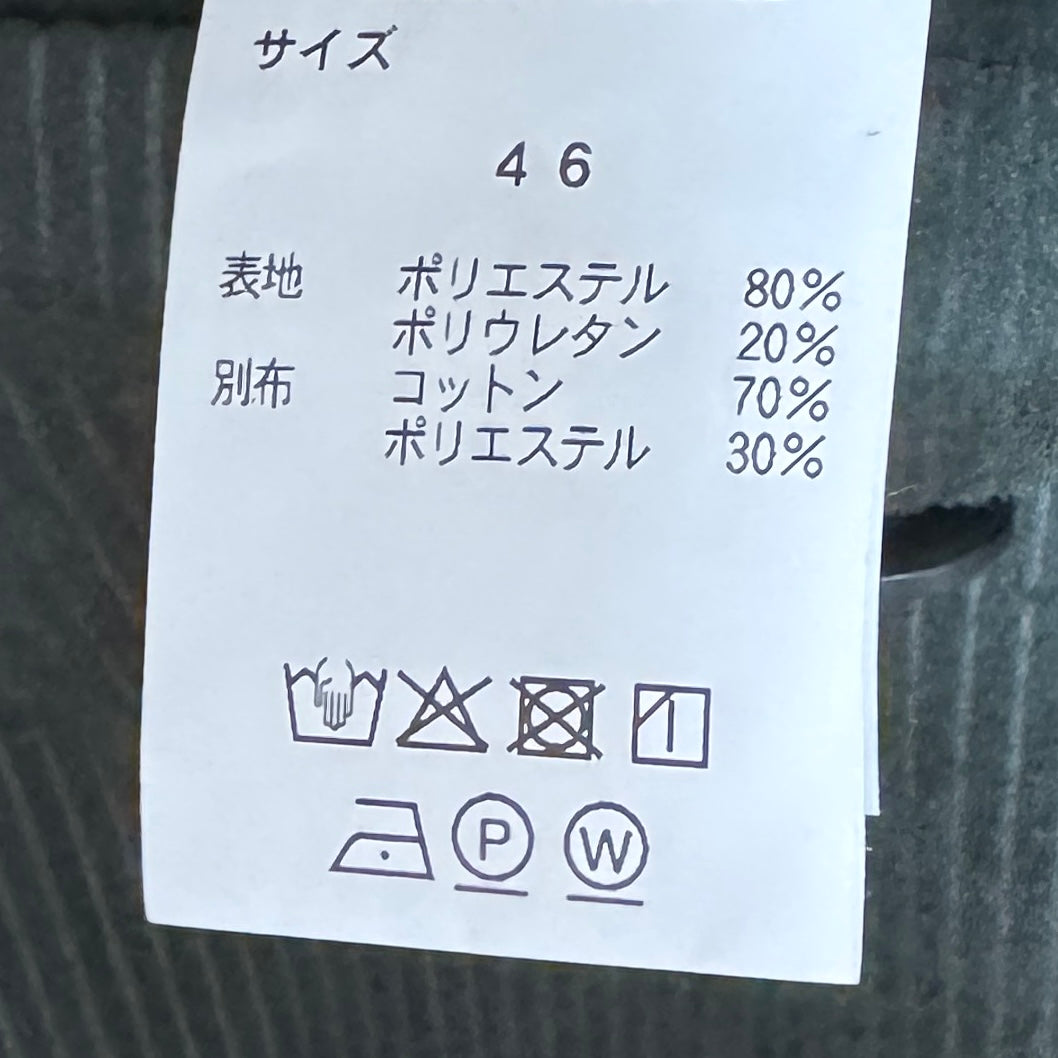 COLONY CLOTHING / Ultrasuede® ワンプリーツイージートラウザーズ コーデュロイ / CC2502-PT02-02