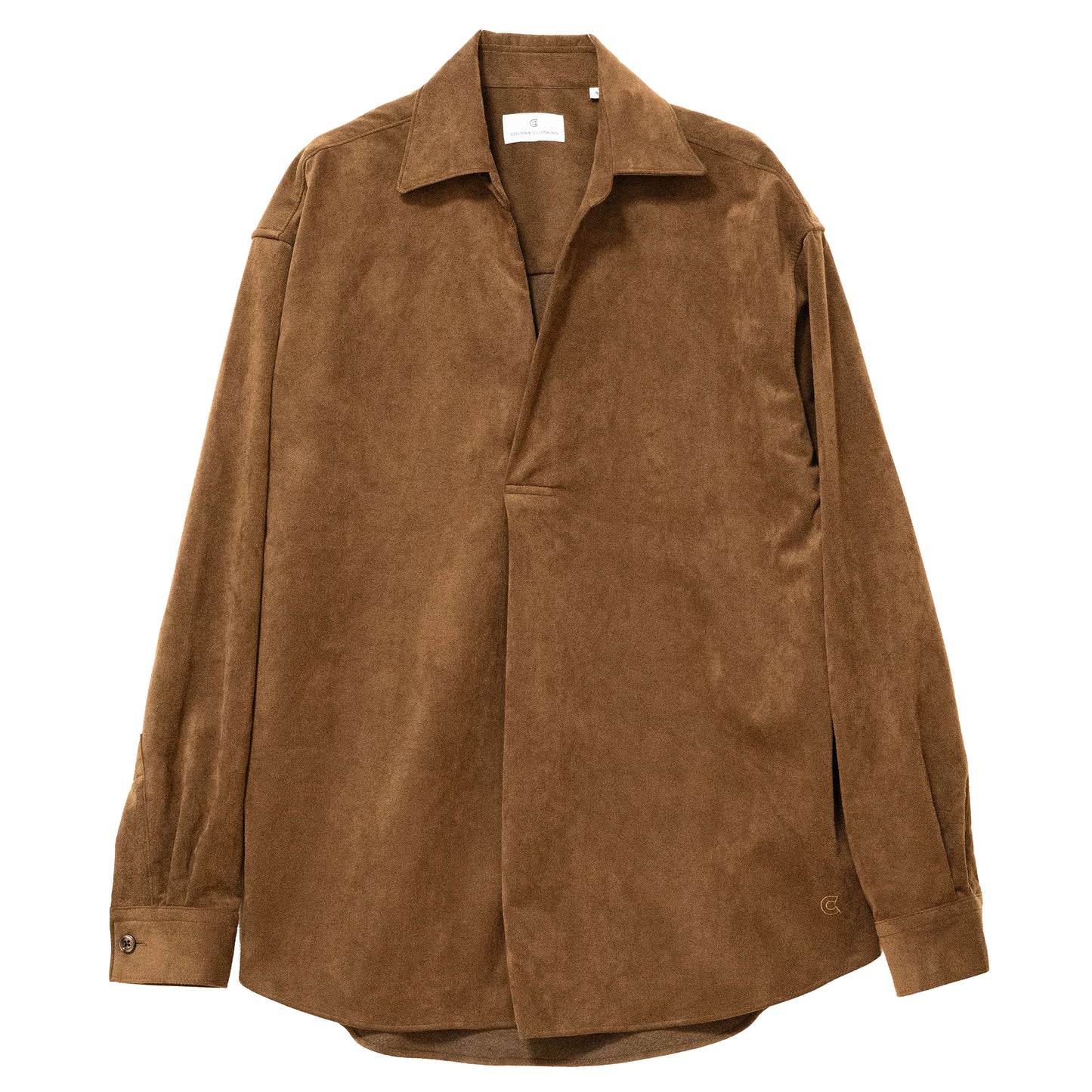 COLONY CLOTHING / Ultrasuede® プールサイドシャツ / CC2502-SH02 BROWN STONE