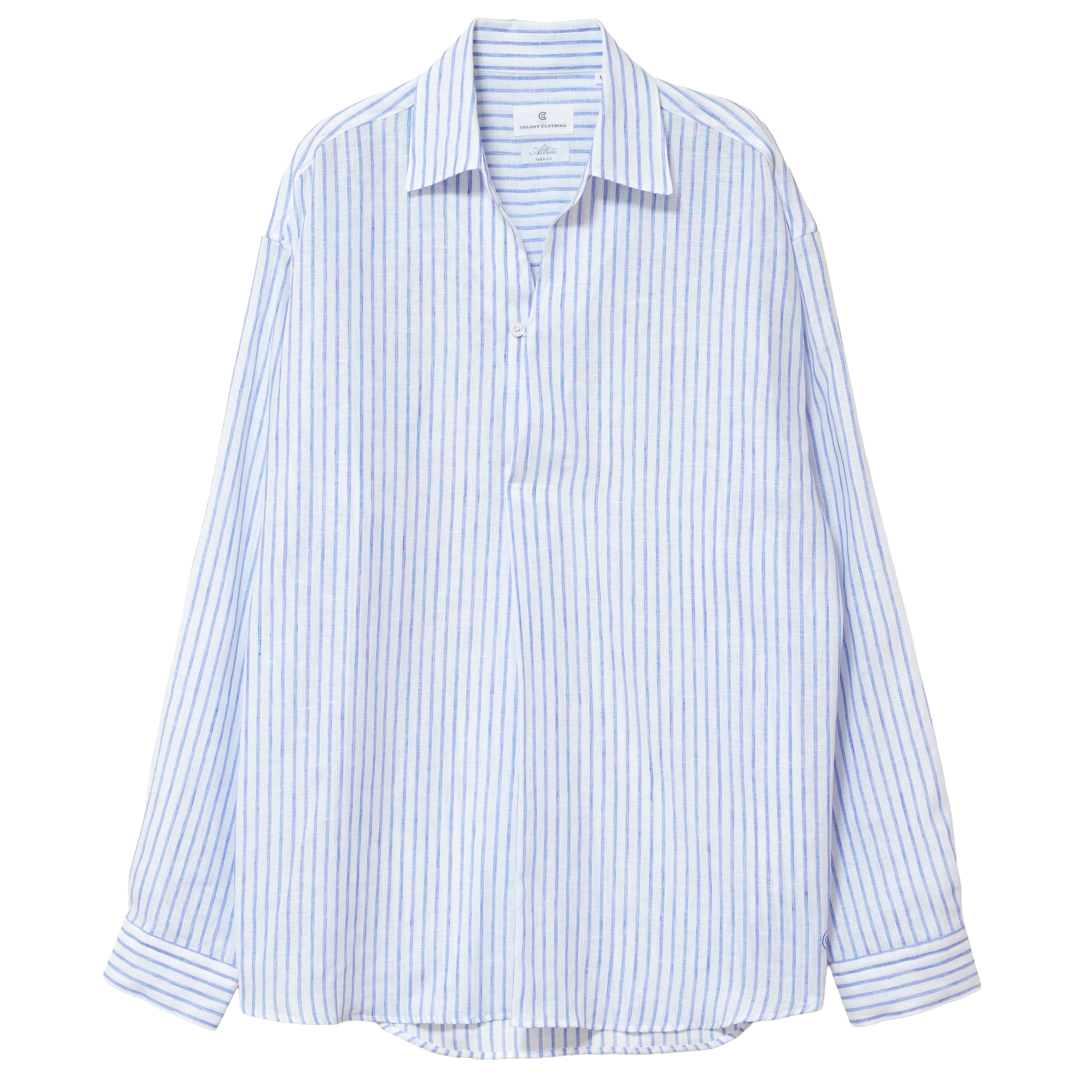 COLONY CLOTHING / ALBINI リネン プールサイドシャツ STRIPE / CC2601