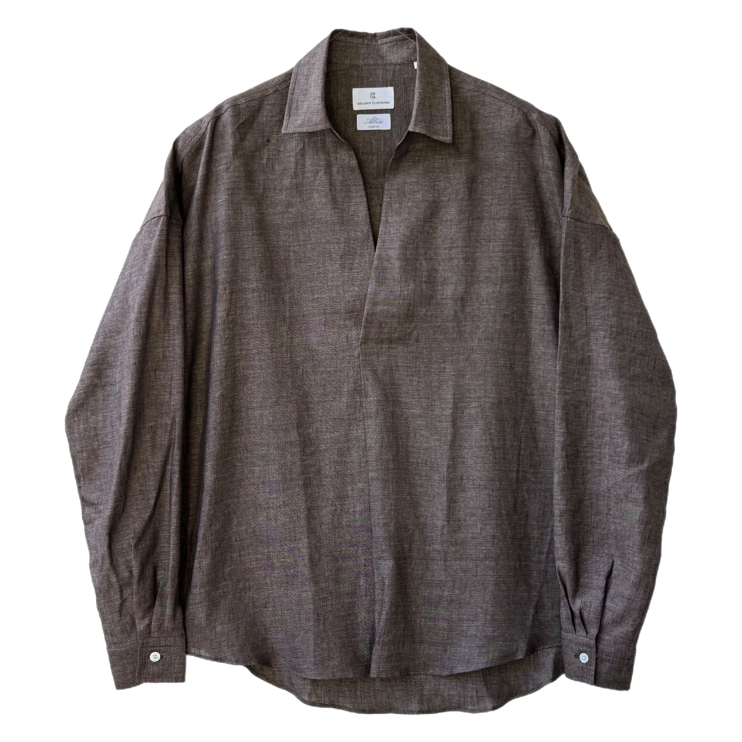 COLONY CLOTHING / ALBINI リネン プールサイドシャツ / CC2401-SH02-01 (OUTLET)