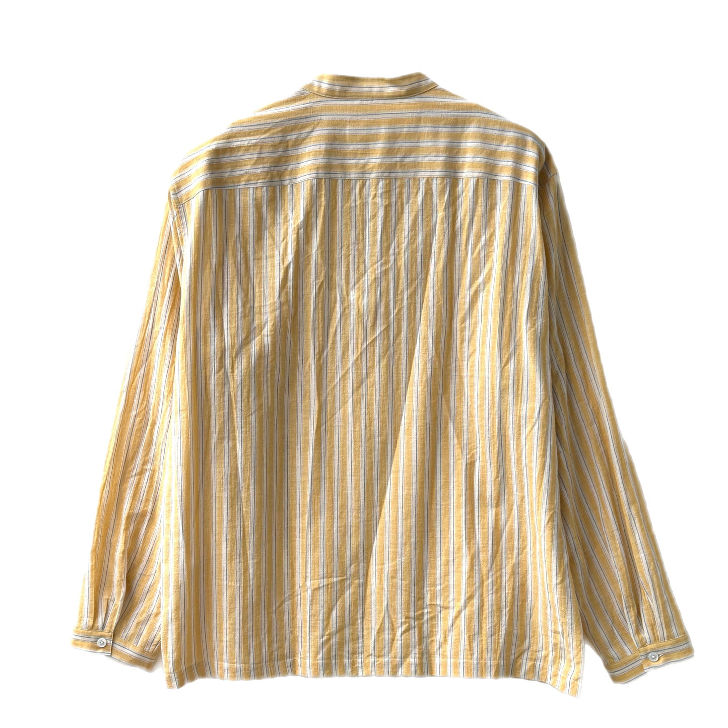 COLONY CLOTHING / コットンリネンストライプ スキッパーシャツ / CC2401-SH06-01