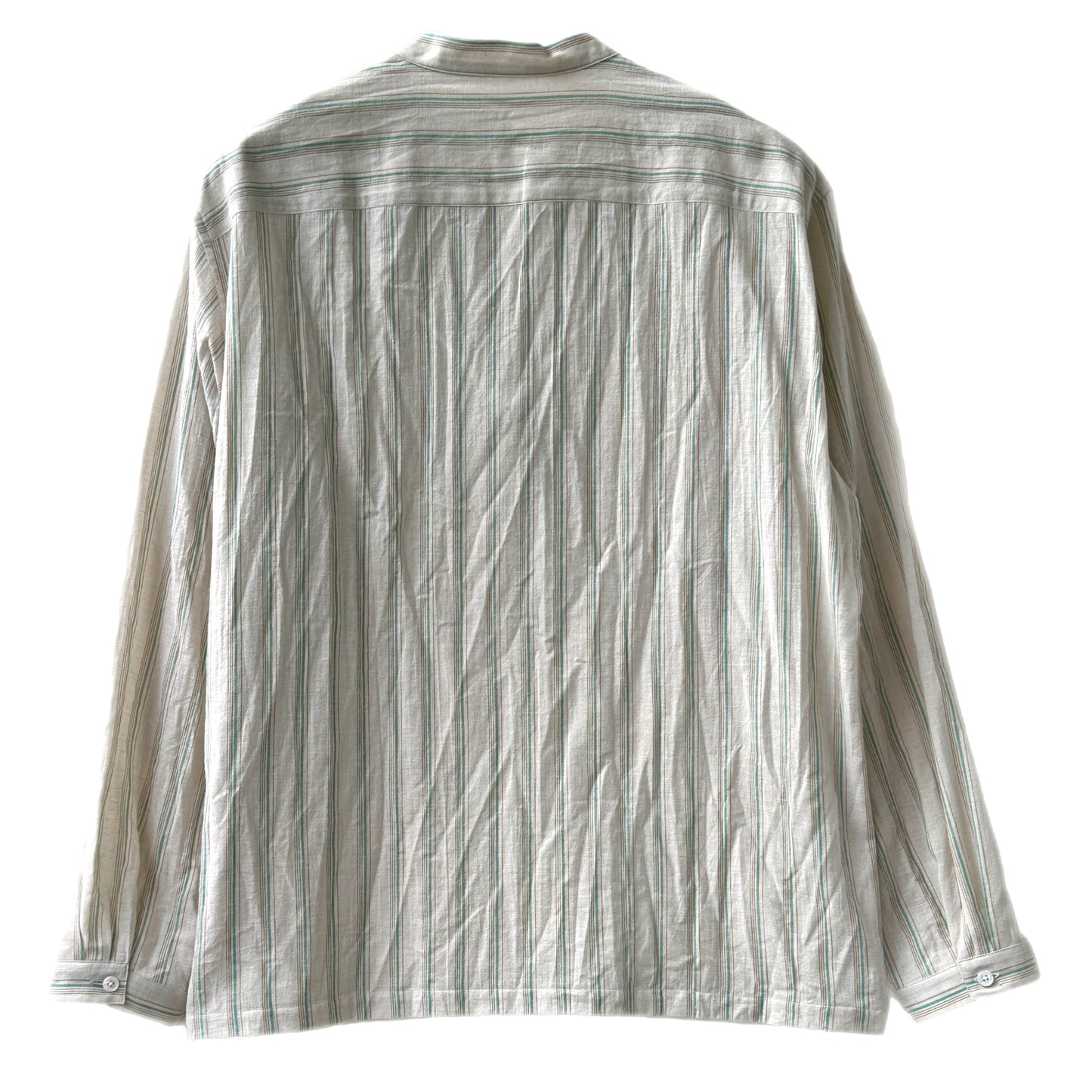 COLONY CLOTHING / コットンリネンストライプ スキッパーシャツ / CC2401-SH06-01