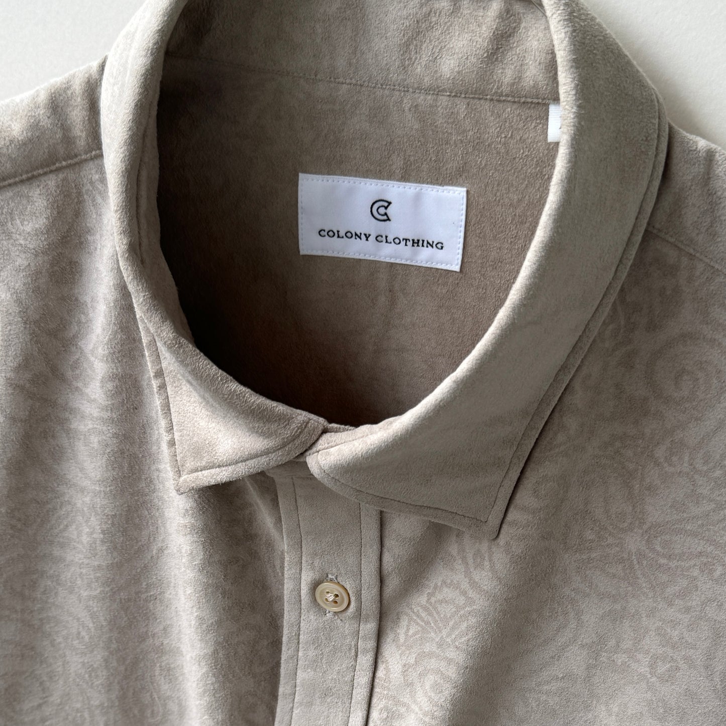 COLONY CLOTHING / Ultrasuede® ダブルポケットシャツ ペイズリー / CC2301-SH04-02