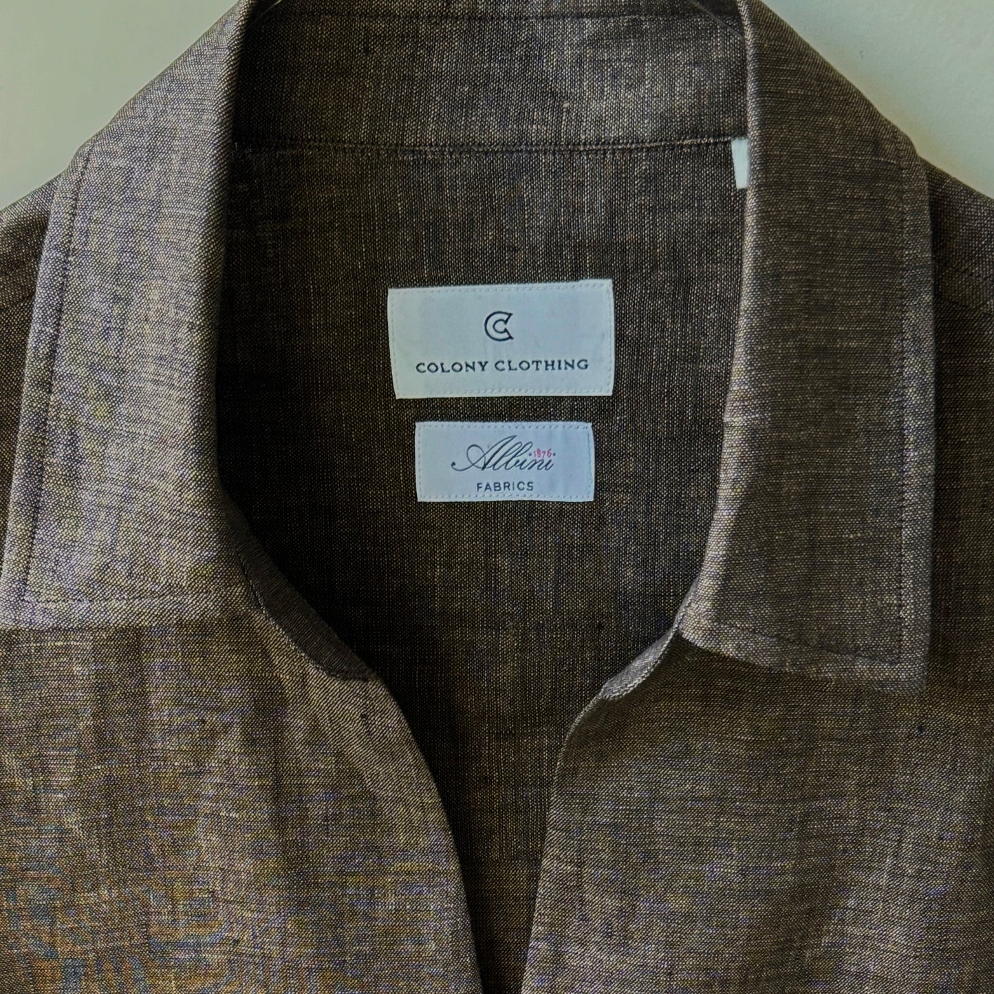 COLONY CLOTHING / ALBINI リネン プールサイドシャツ / CC2401-SH02-01 (OUTLET)