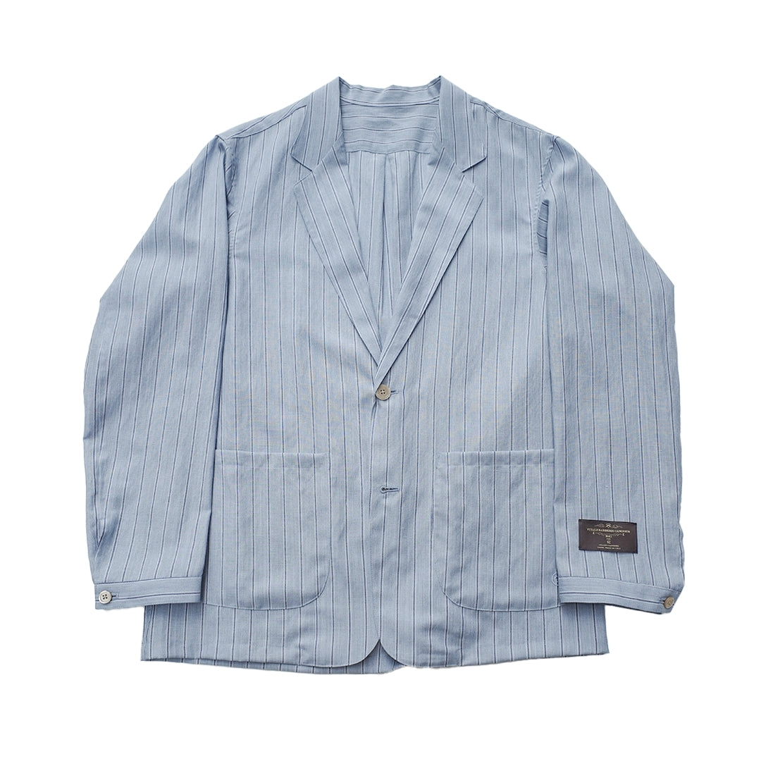 COLONY CLOTHING x VBC / 21マイクロン ウールリネン シャツジャケット SAX / CC2024-JK01-VBC01