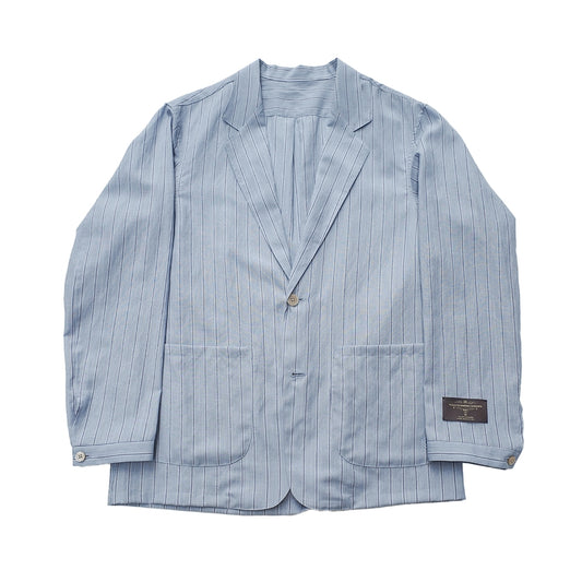 COLONY CLOTHING x VBC / 21マイクロン ウールリネン シャツジャケット SAX  / CC2024-JK01-VBC01