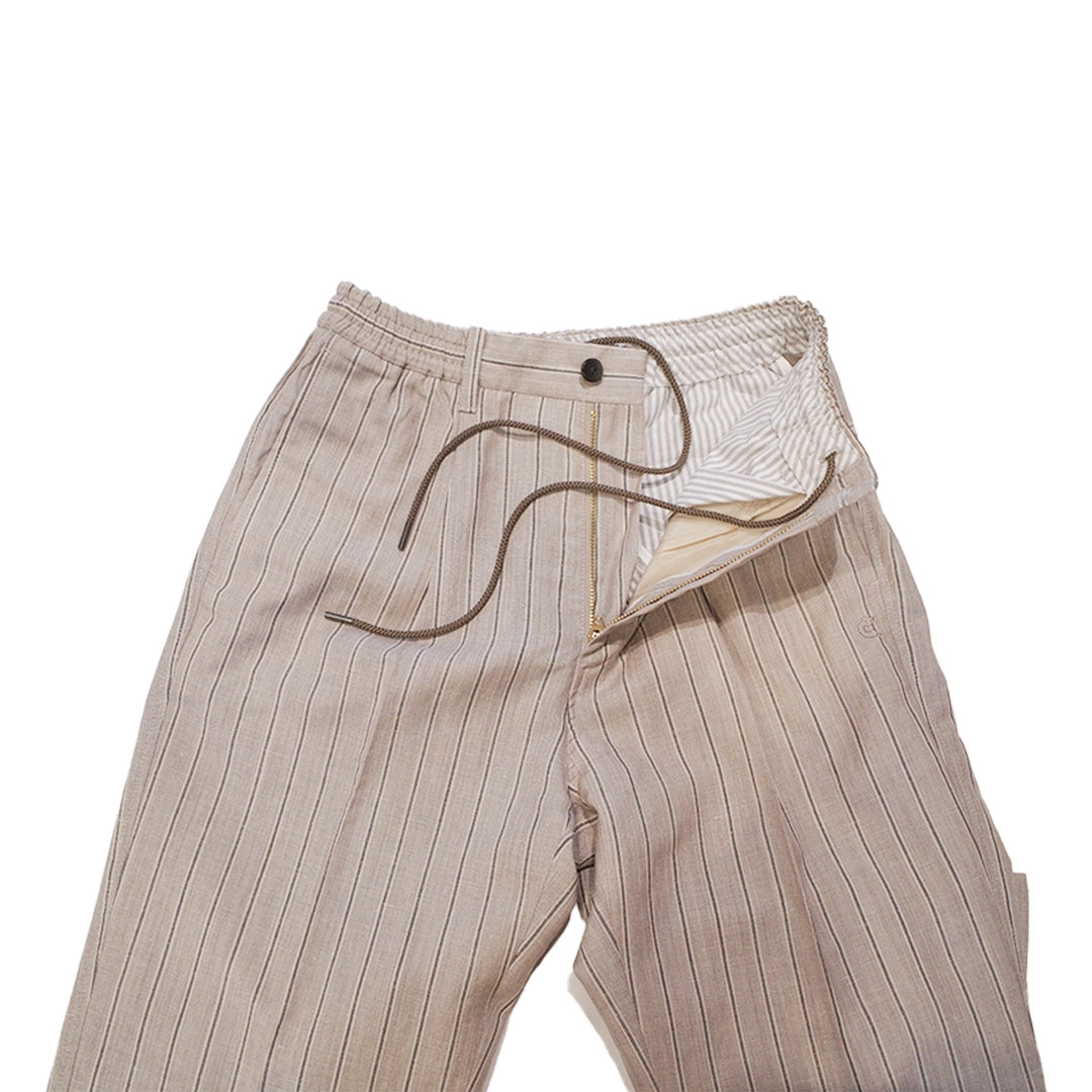 COLONY CLOTHING x VBC / ウールリネン ワンプリーツイージートラウザーズ BEIGE / CC2024-PT02-VBC02
