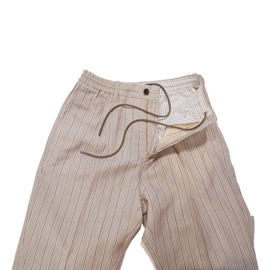COLONY CLOTHING x VBC / ウールリネン ワンプリーツイージートラウザーズ BEIGE  / CC2024-PT02-VBC02