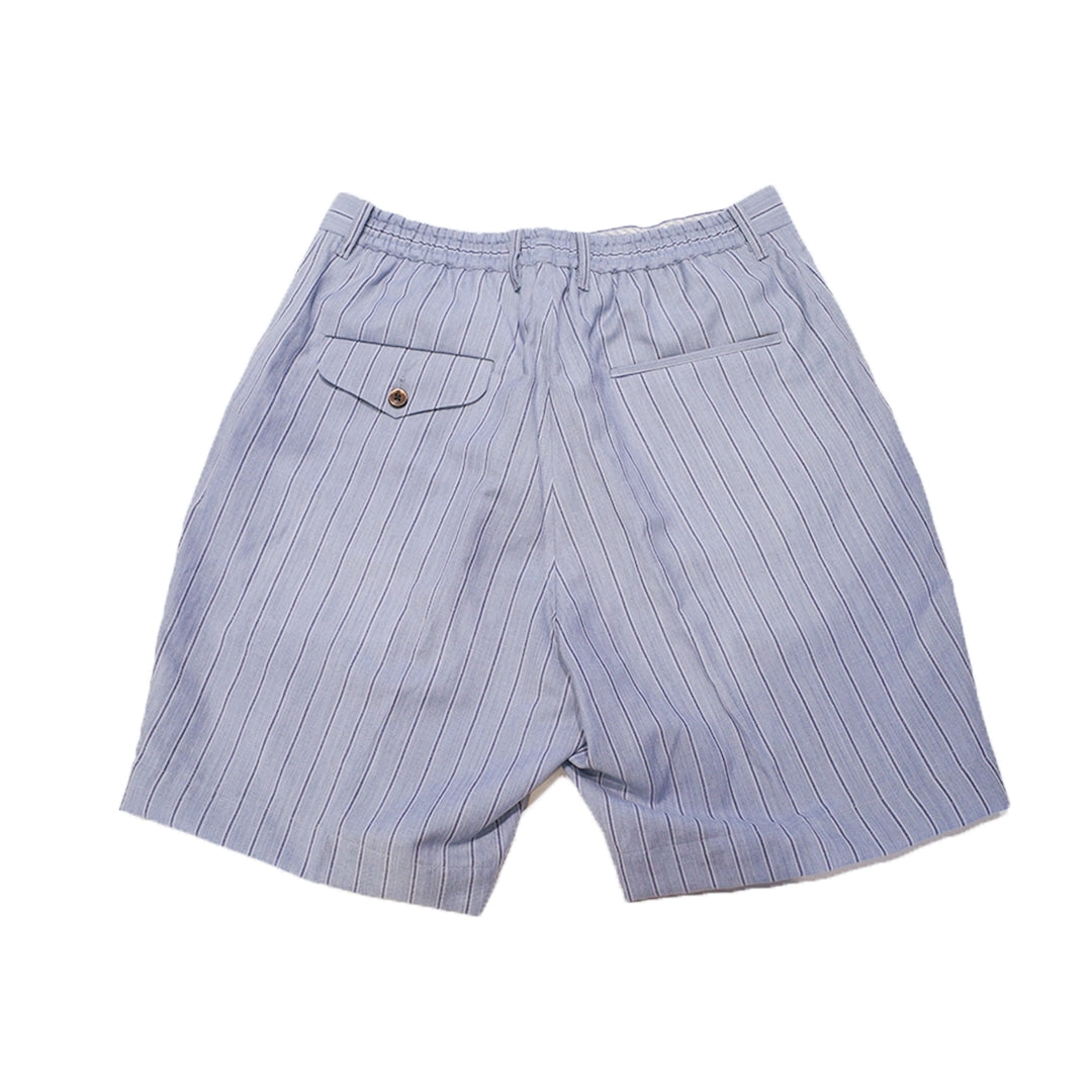 COLONY CLOTHING x VBC / ウールリネン プリーツショーツ SAX / CC2024-PT05-VBC01