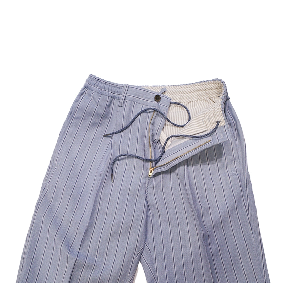 COLONY CLOTHING x VBC / ウールリネン ワンプリーツイージートラウザーズ SAX / CC2024-PT02-VBC01