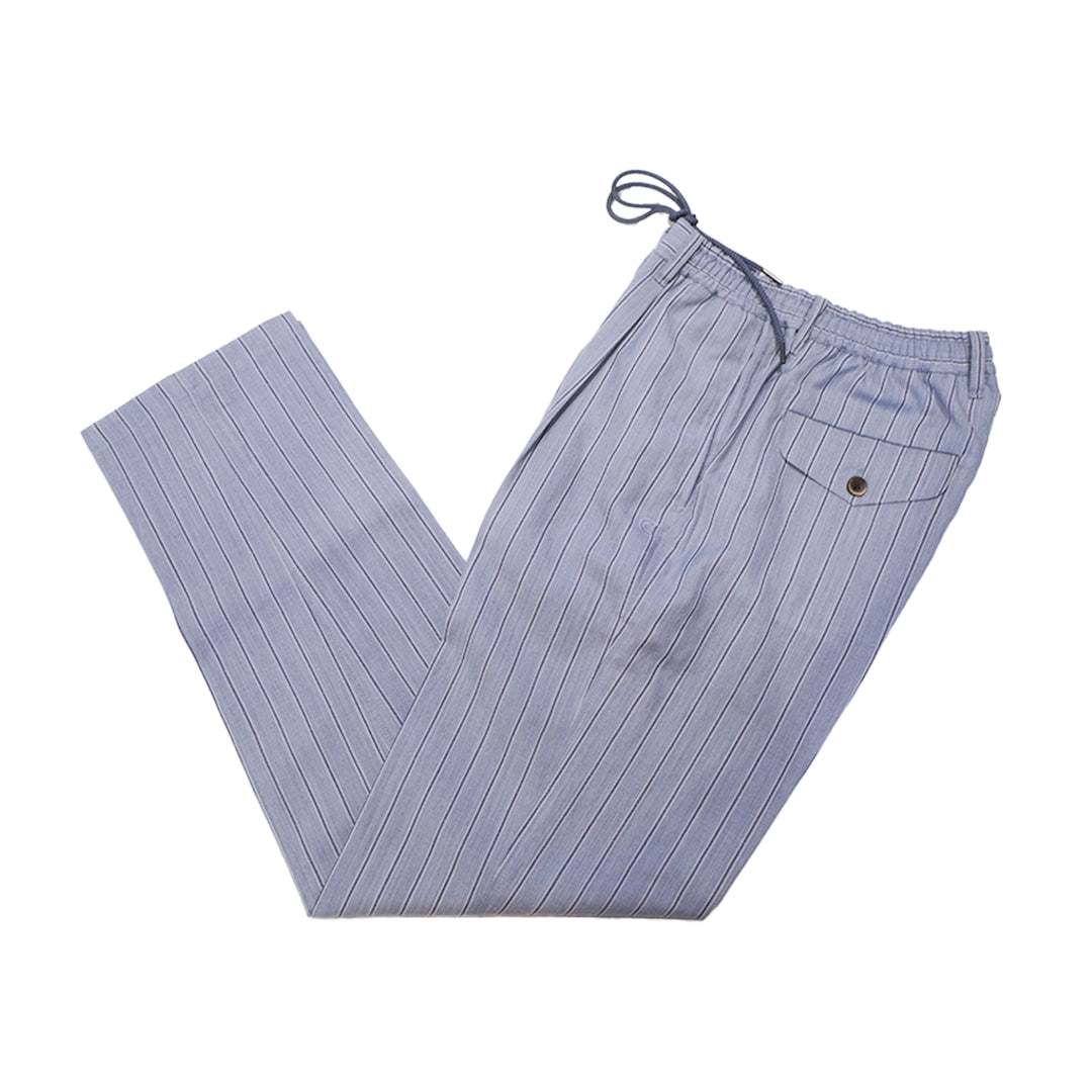 COLONY CLOTHING x VBC / ウールリネン ワンプリーツイージートラウザーズ SAX / CC2024-PT02-VBC01