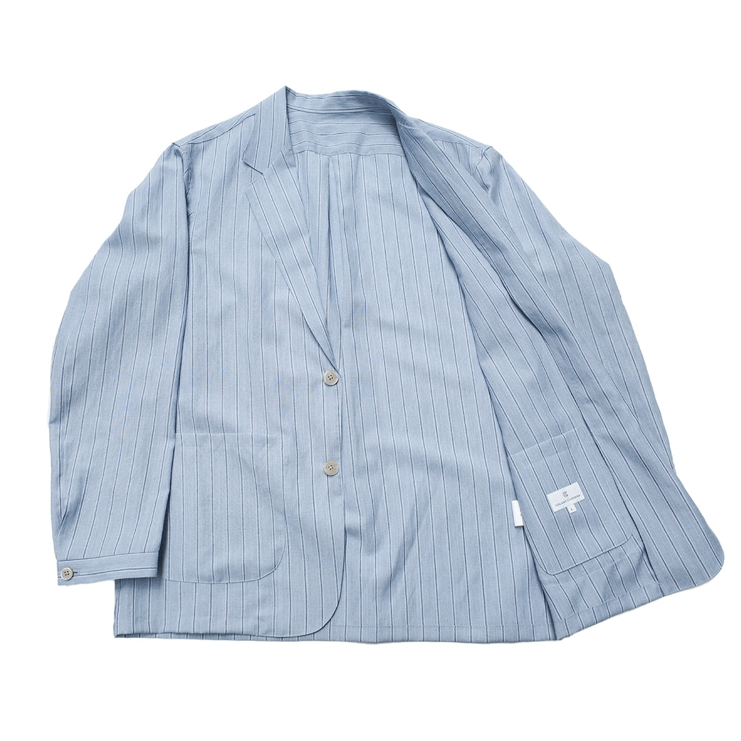 COLONY CLOTHING x VBC / 21マイクロン ウールリネン シャツジャケット SAX / CC2024-JK01-VBC01