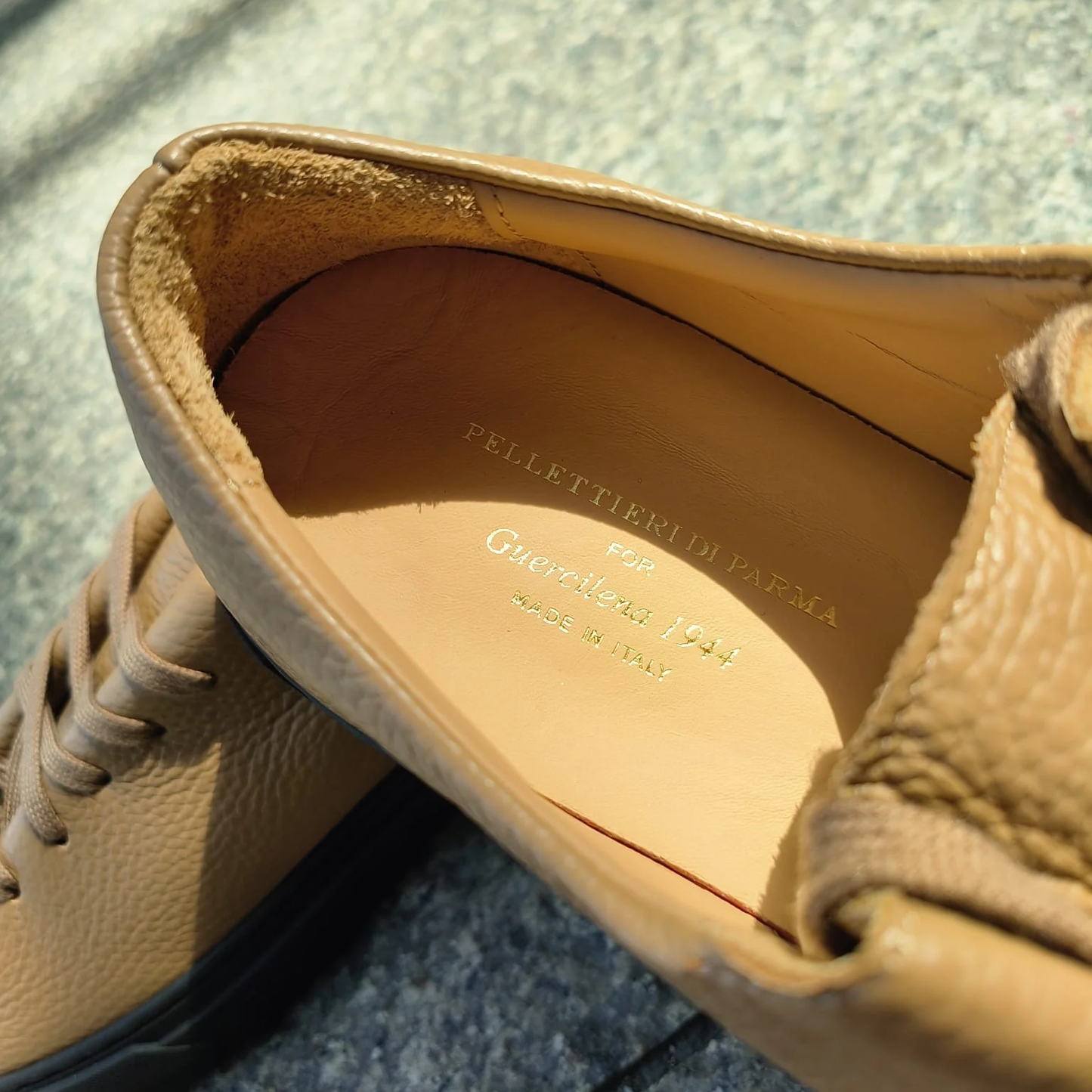 PELLETTIERI DI PARMA / CALF LEATHER SNEAKERS / CRETA
