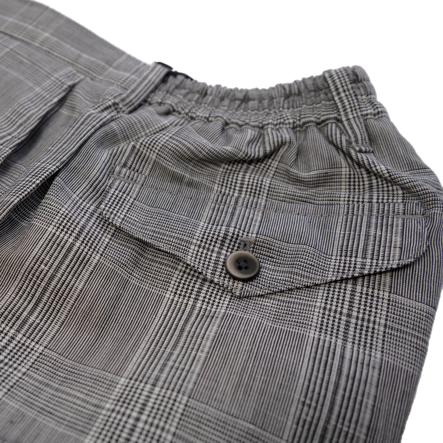 COLONY CLOTHING / ONE-PLEAT GLEN CHECK VBC TROUSERS / CC21-PT01-4