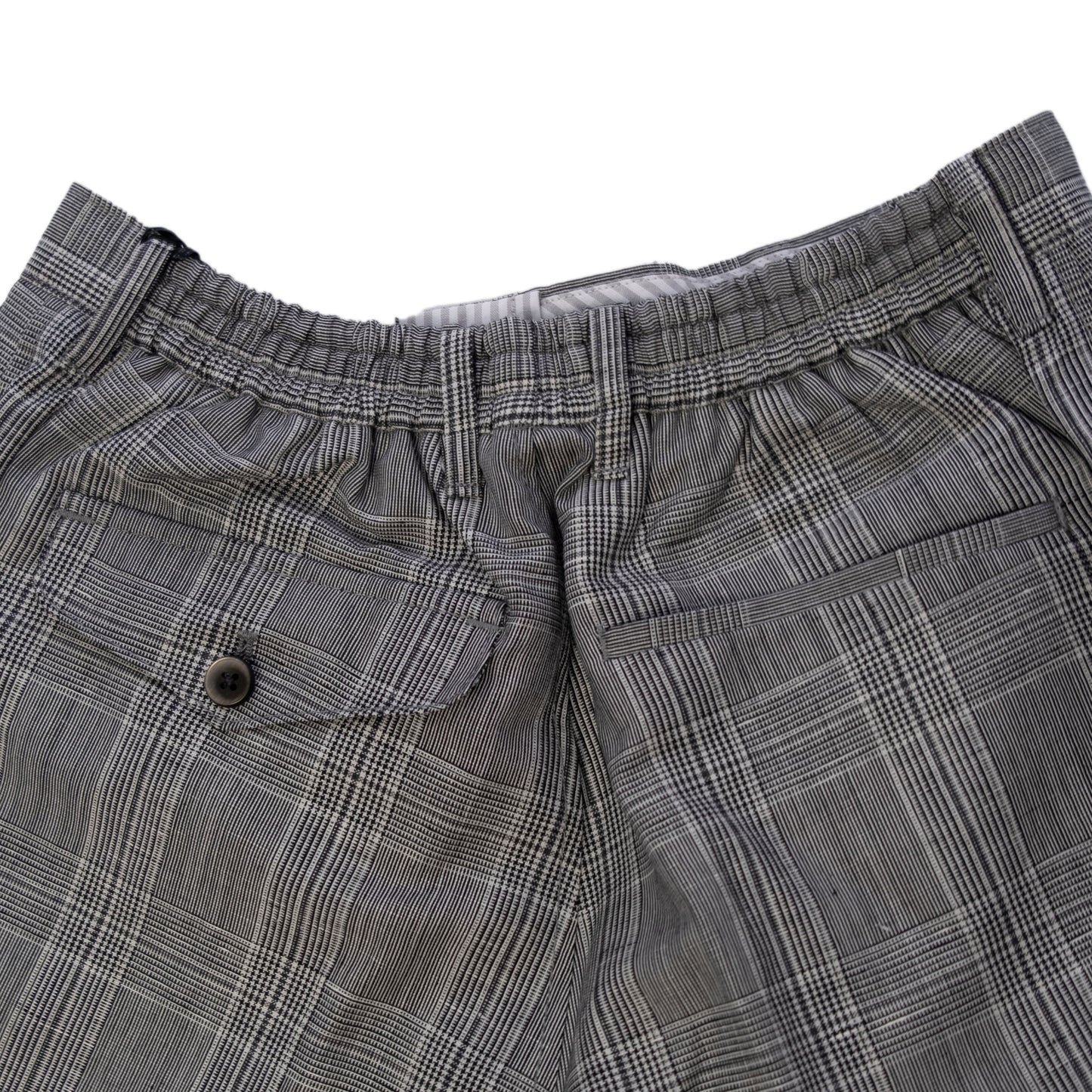 COLONY CLOTHING / ONE-PLEAT GLEN CHECK VBC TROUSERS / CC21-PT01-4