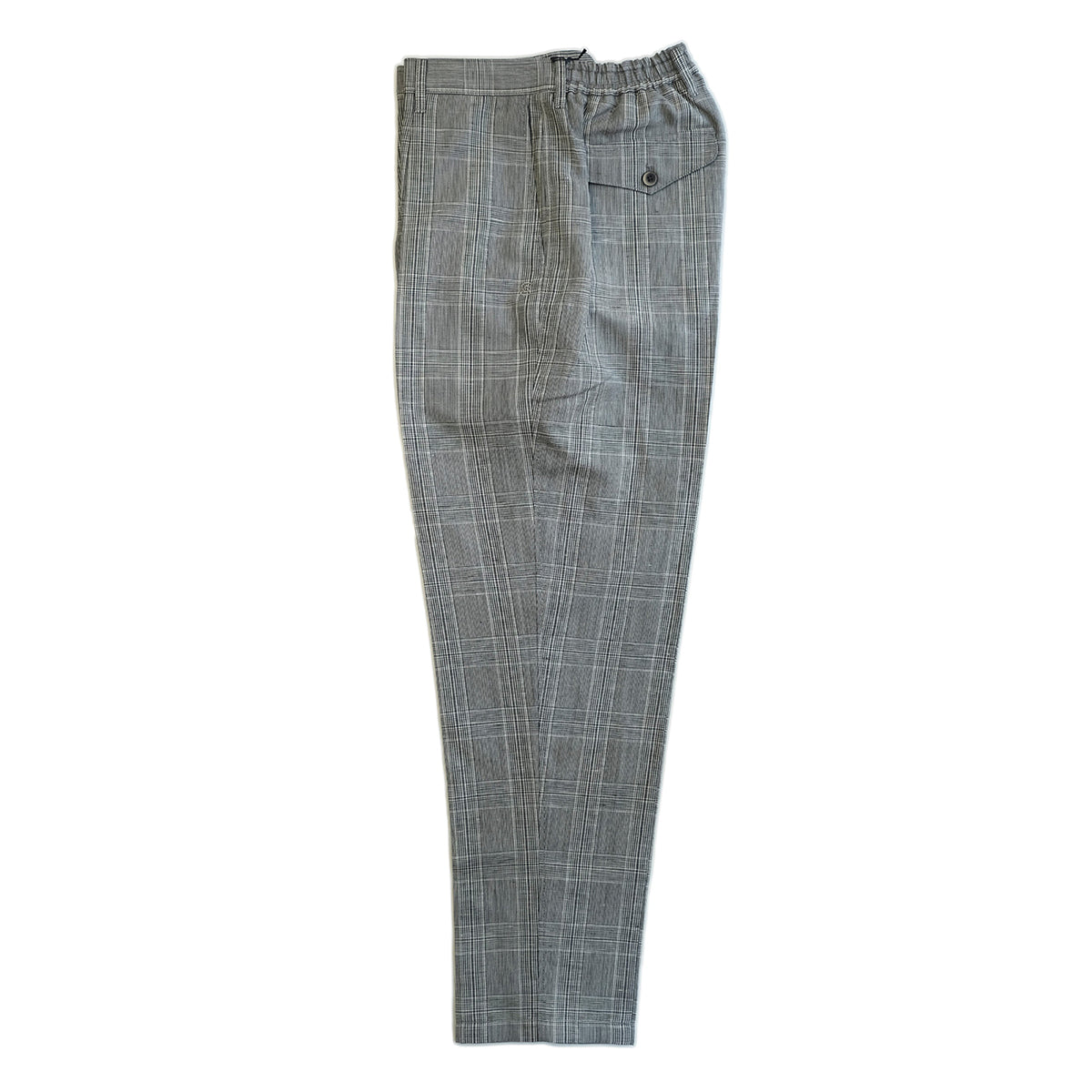 COLONY CLOTHING / ONE-PLEAT GLEN CHECK VBC TROUSERS / CC21-PT01-4
