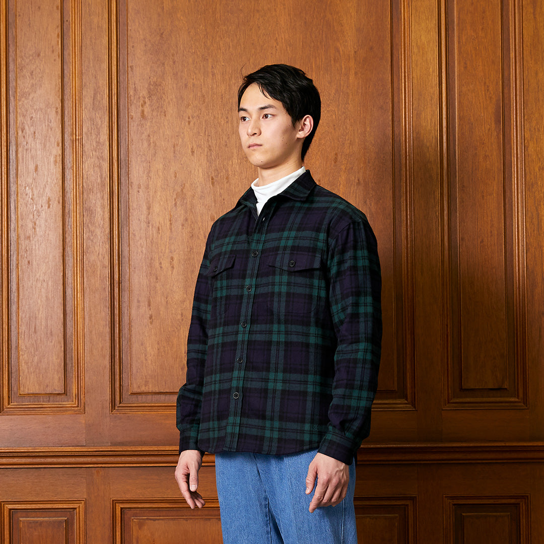 COLONY CLOTHING / ブラックウォッチ ダブルポケットシャツ / CC2302-SH05