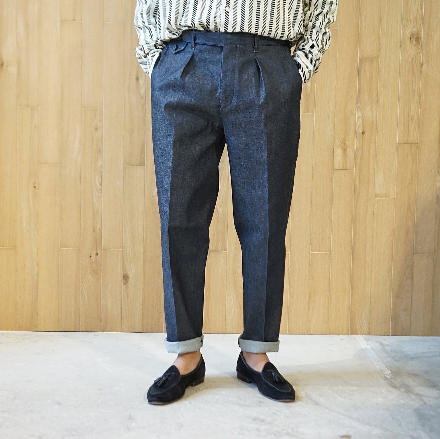 COLONY CLOTHING / デニム ワンプリーツトラウザーズ / CC20FW-PT05
